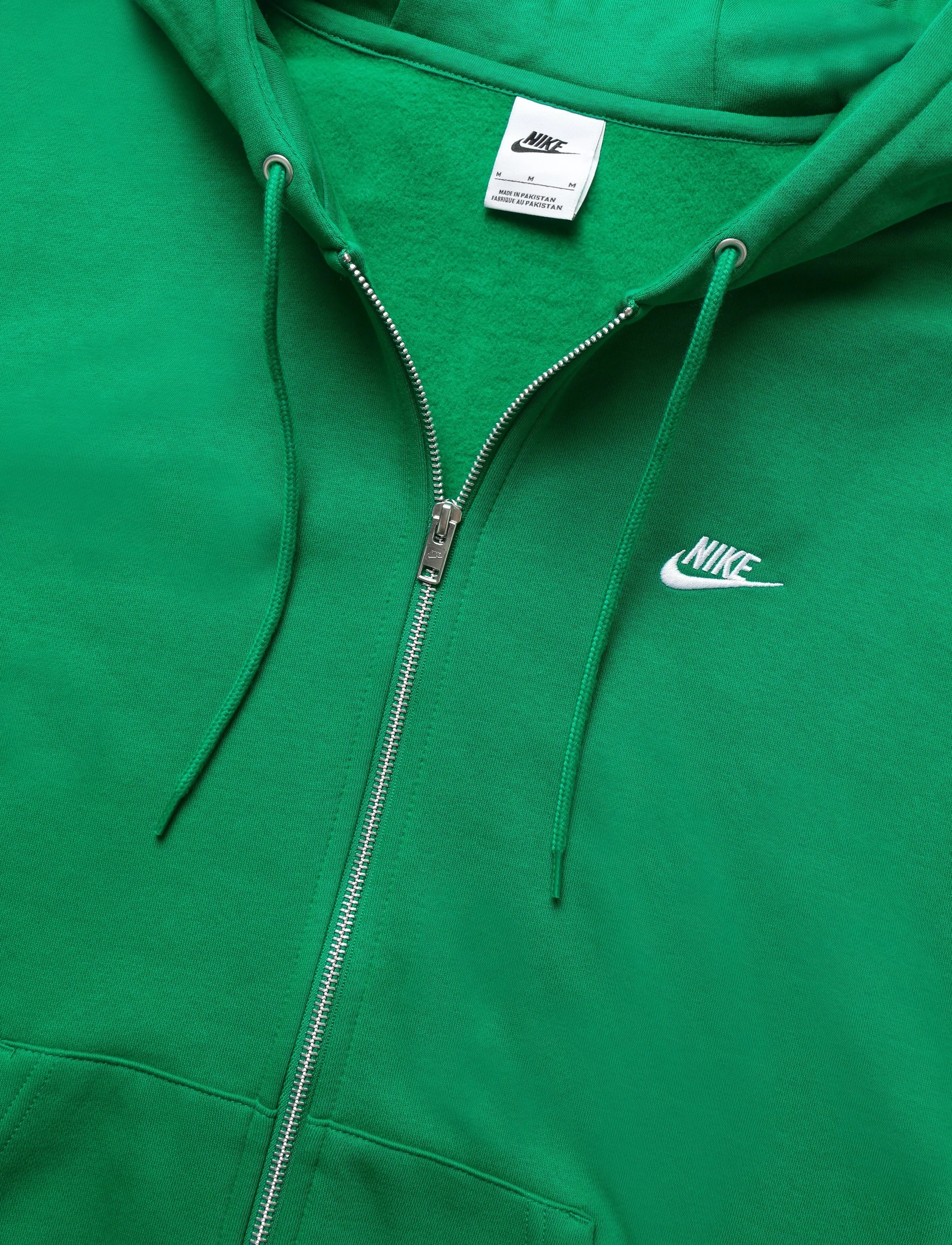 Nike - Nike Club Full Zip Hoodie - overdele - malachite/malachite/white - 5