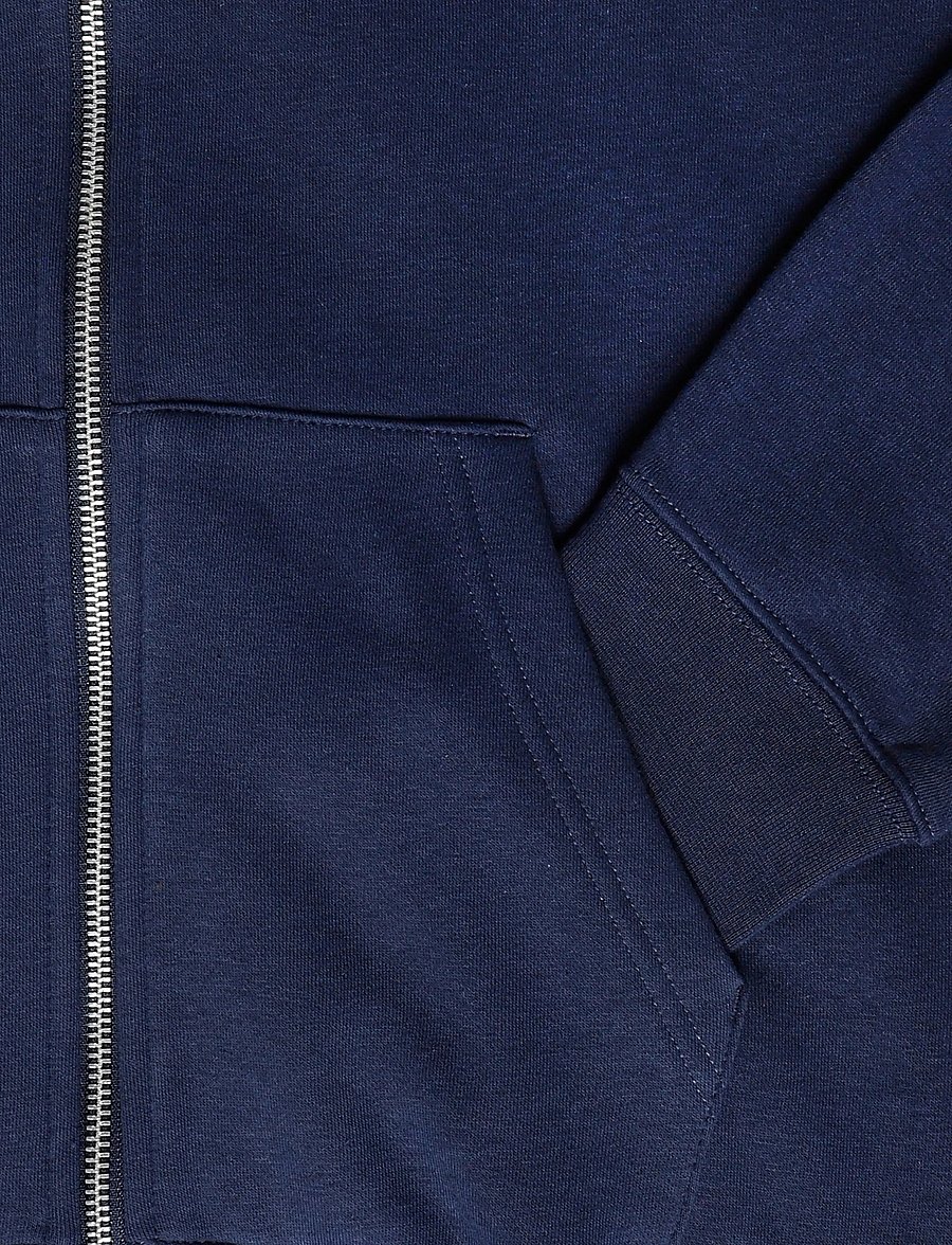 Nike - Nike Club Full Zip Hoodie - kapuutsiga dressipluusid - obsidian/obsidian/white - 3