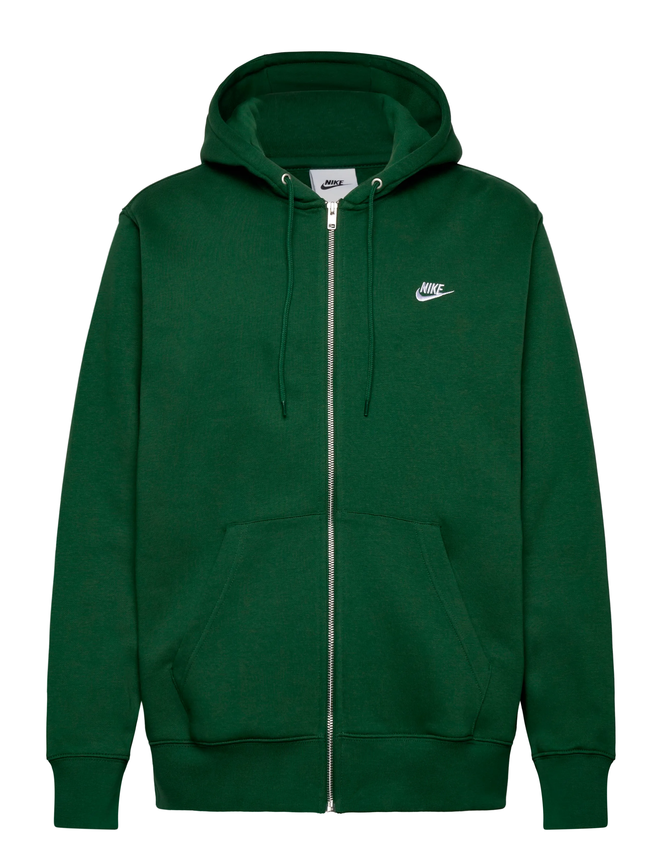 Nike Nike Club Full Zip Hoodie - Kapuutsiga pusad - FIR/FIR/WHITE / green