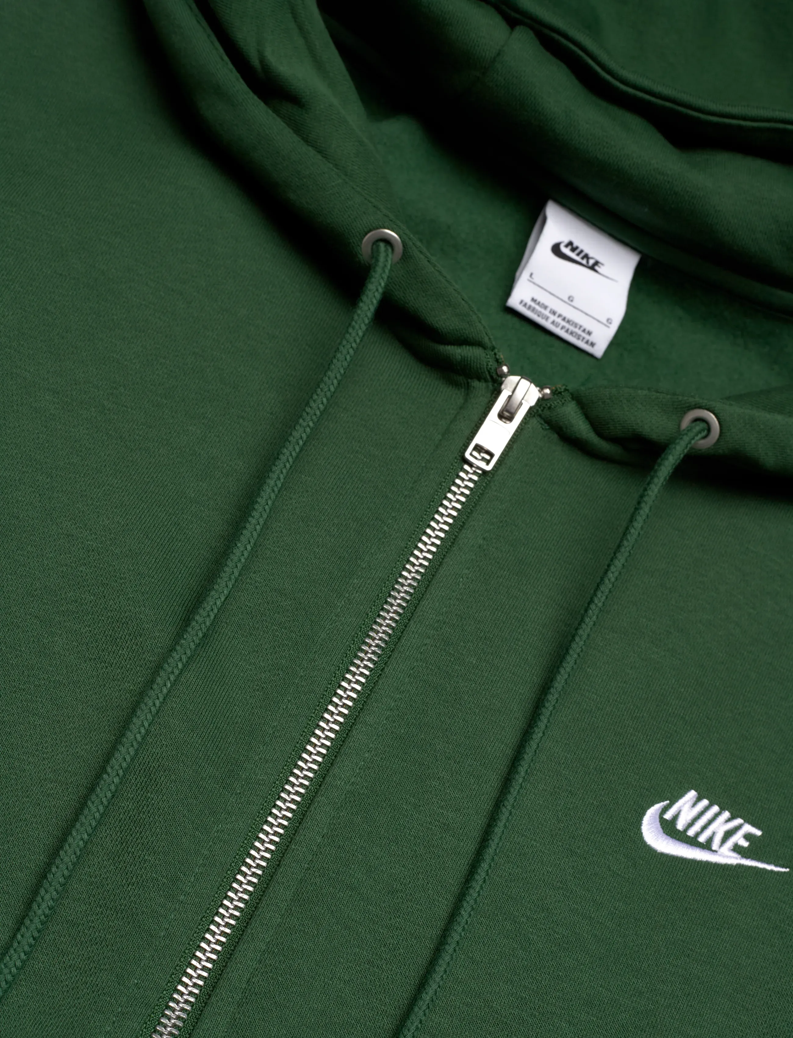 Nike - Nike Club Full Zip Hoodie - kapuutsiga dressipluusid - fir/fir/white - 2