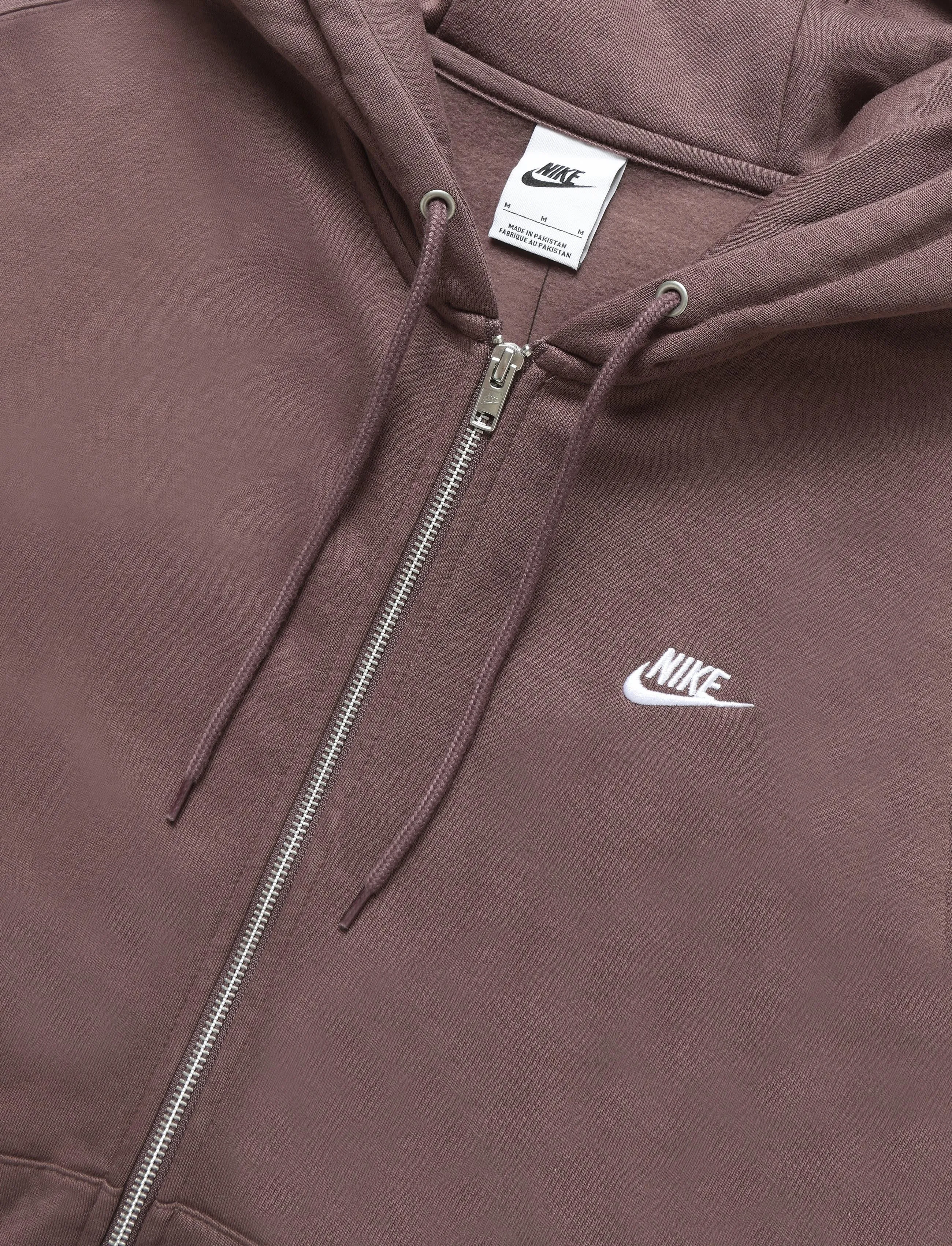 Nike - Nike Club Full Zip Hoodie - overdele - tattoo/tattoo/white - 2