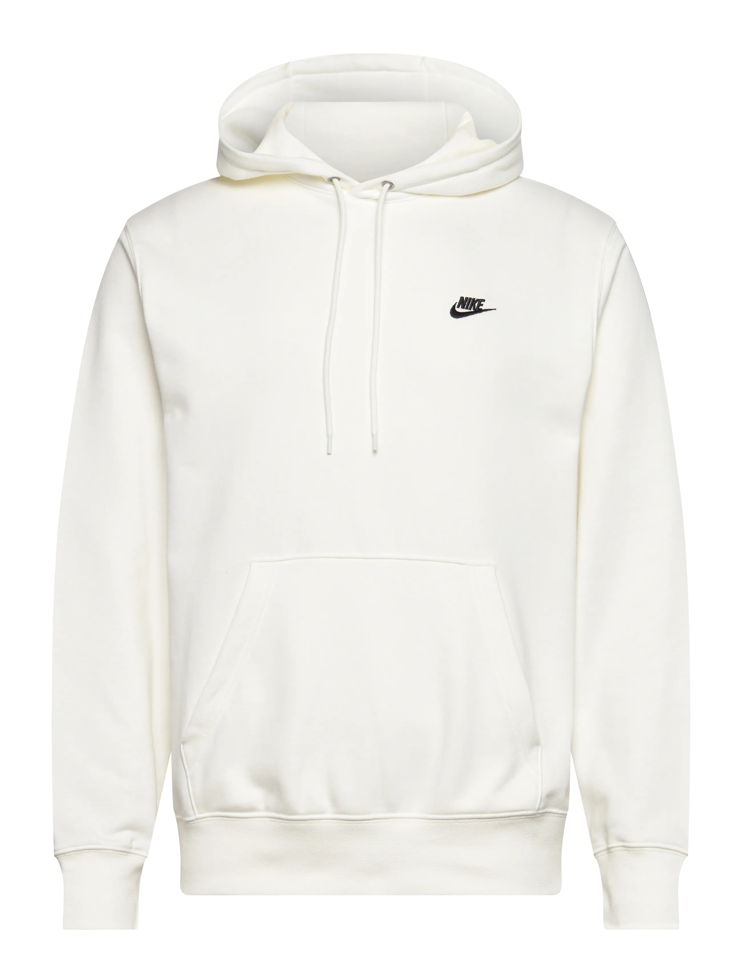 Nike M NK CLUB FT PO HOODIE - Dressipluusid - SAIL/SAIL/BLACK / white