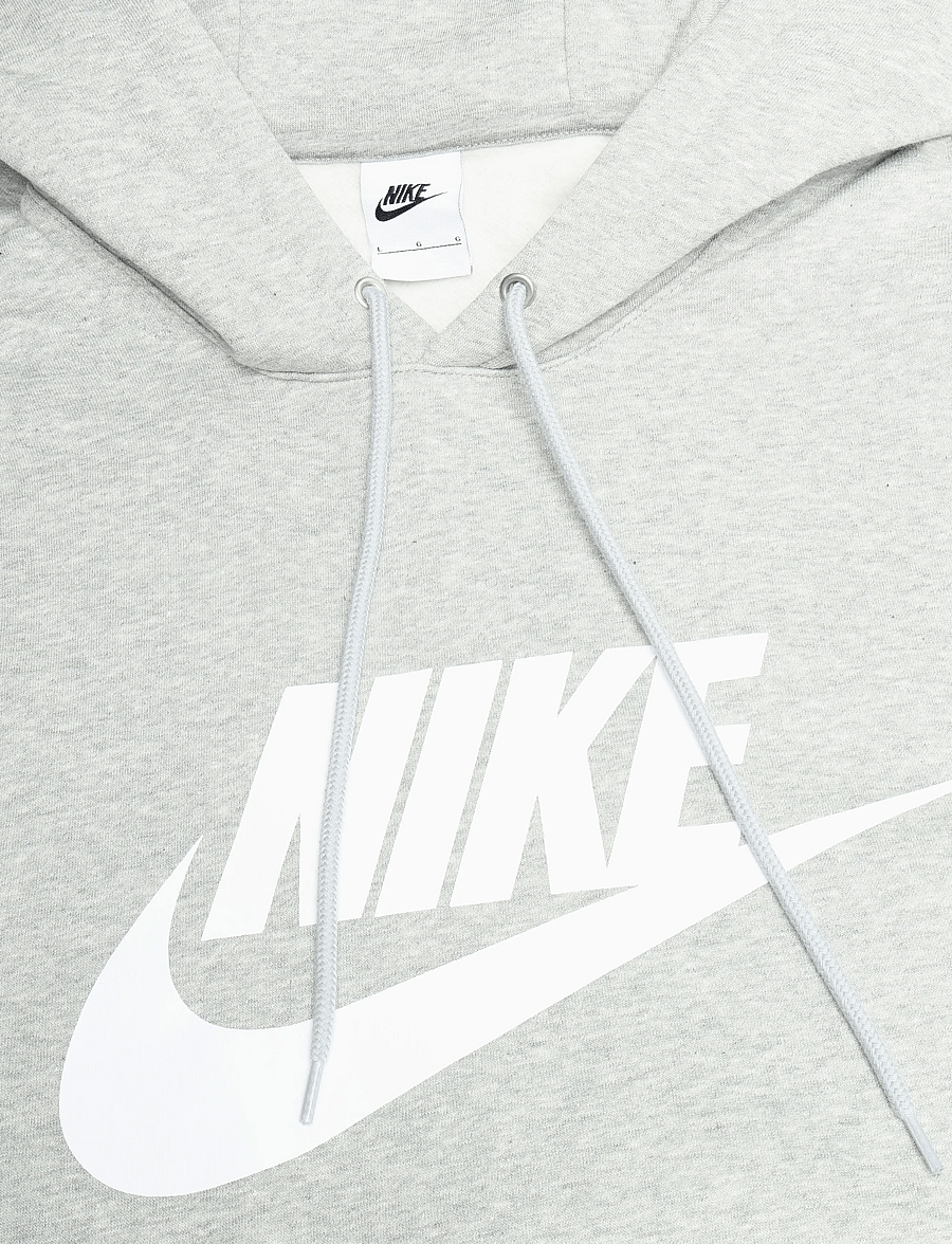 Nike - NIKE CLUB LOGO HOODIE - overdele - dk grey heather/lt smoke grey/ - 2
