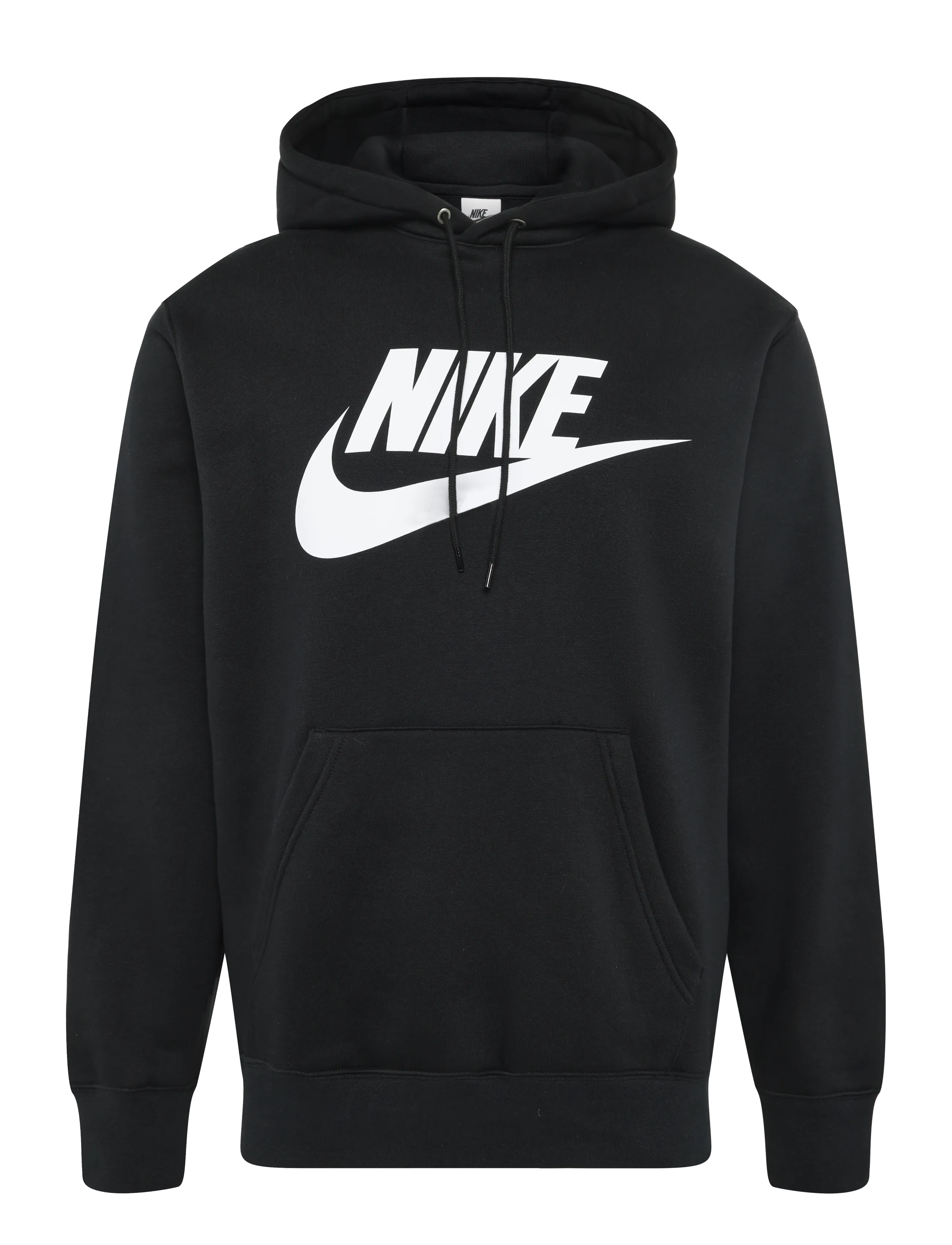 Nike NIKE CLUB LOGO HOODIE - Fitness & Running - BLACK/BLACK/WHITE / black