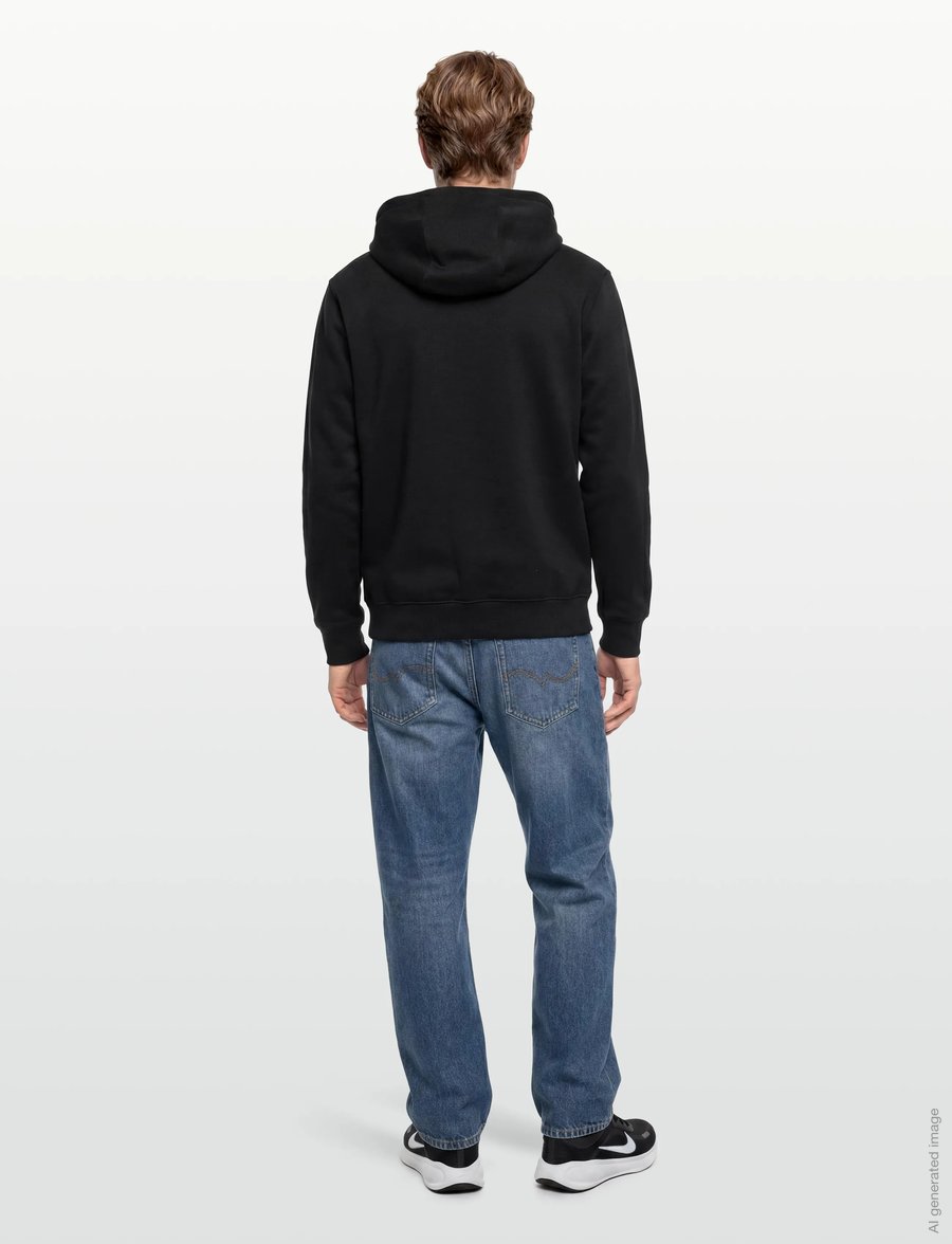 Nike - NIKE CLUB LOGO HOODIE - viršutinės dalies drabužiai - black/black/white - 4