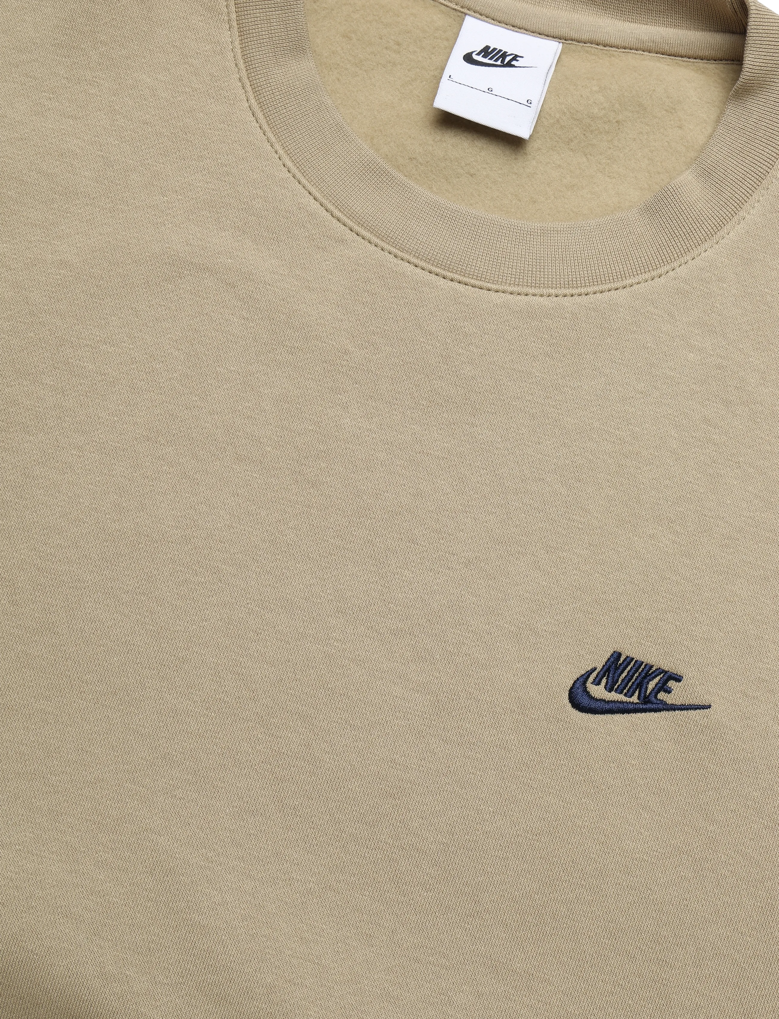 Nike - M NK CLUB BB CREW - oberteile - parachute beige/obsidian - 2