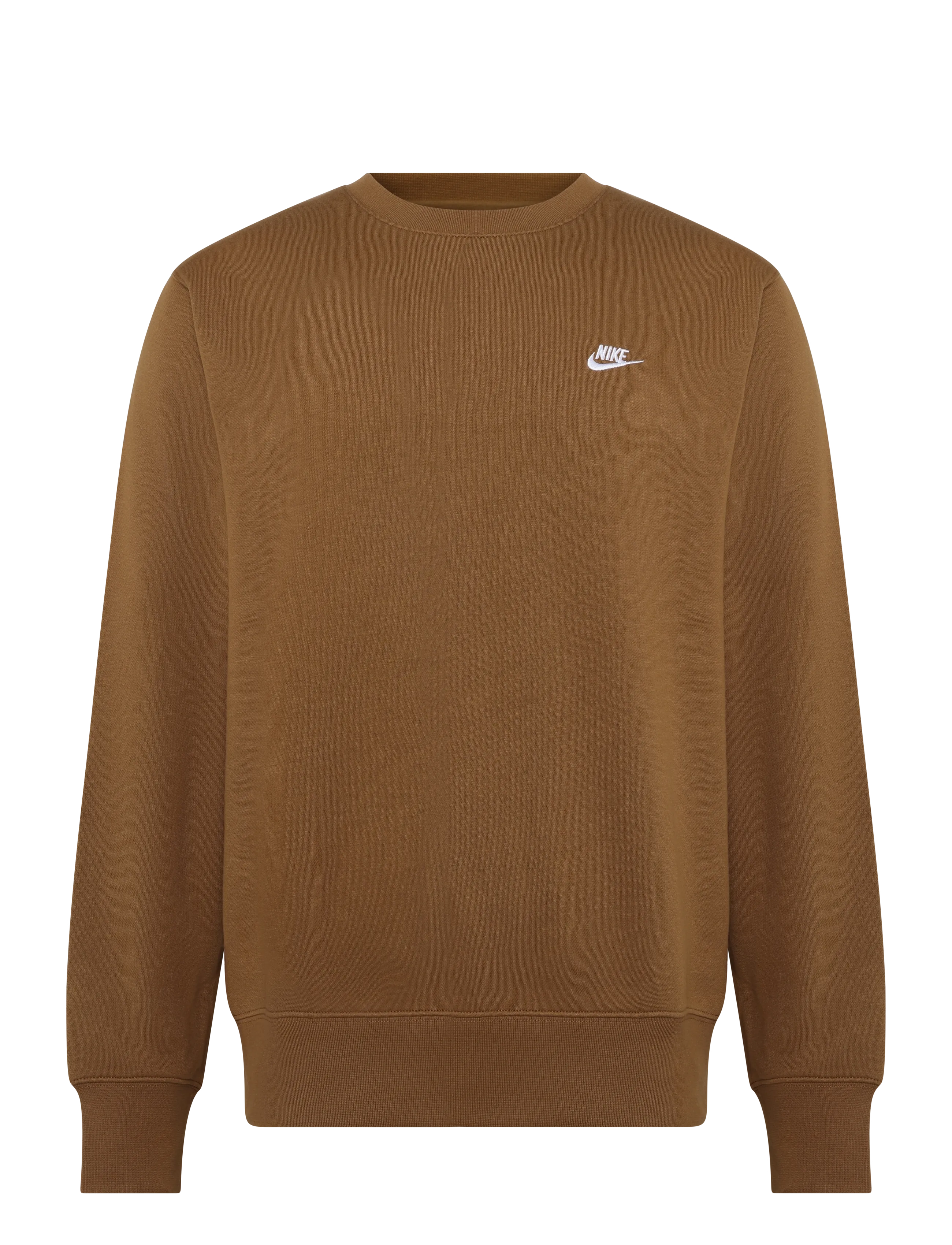 Nike M NK CLUB BB CREW - Sweatshirts - ALE BROWN/WHITE / brown