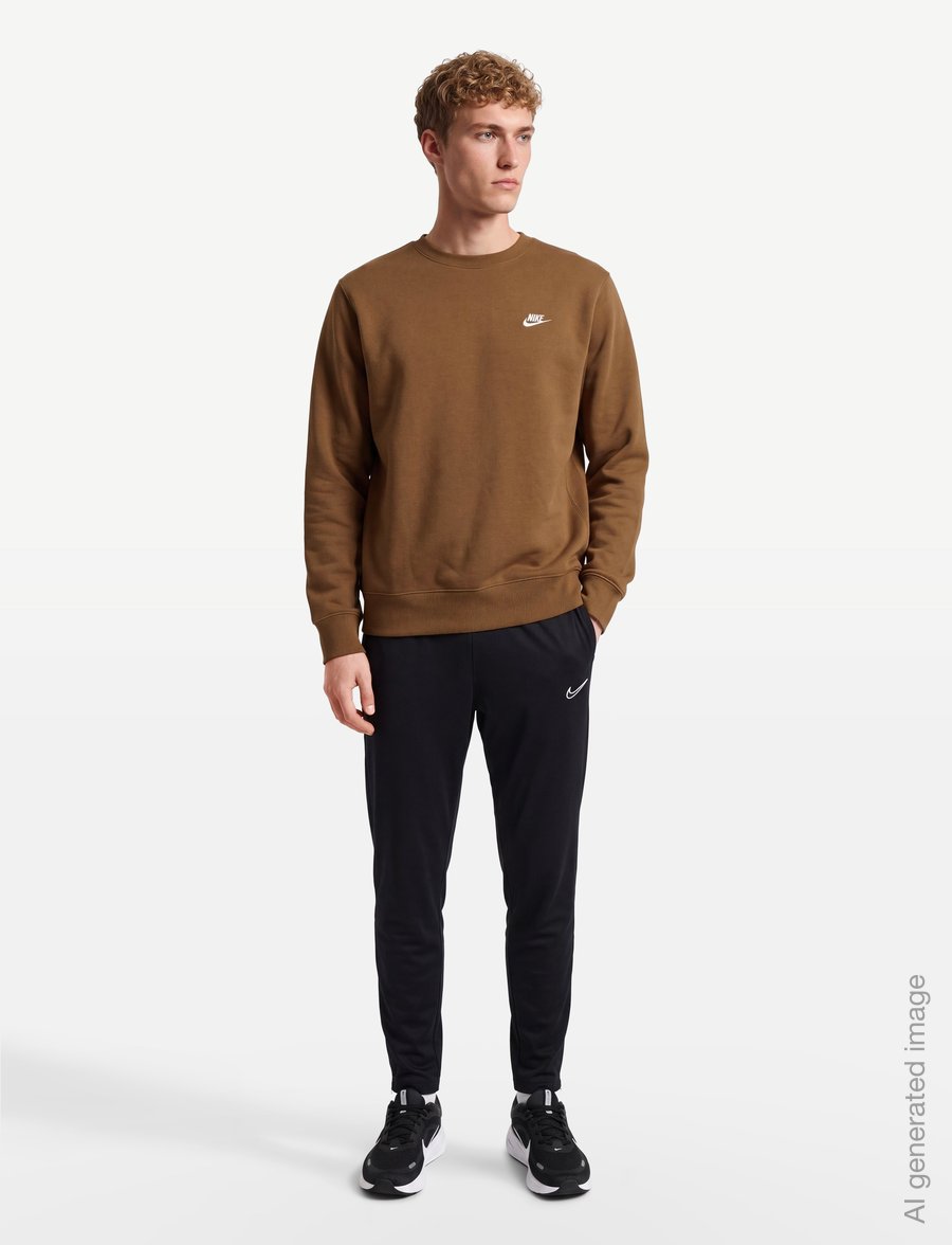 Nike - M NK CLUB BB CREW - overdele - ale brown/white - 0