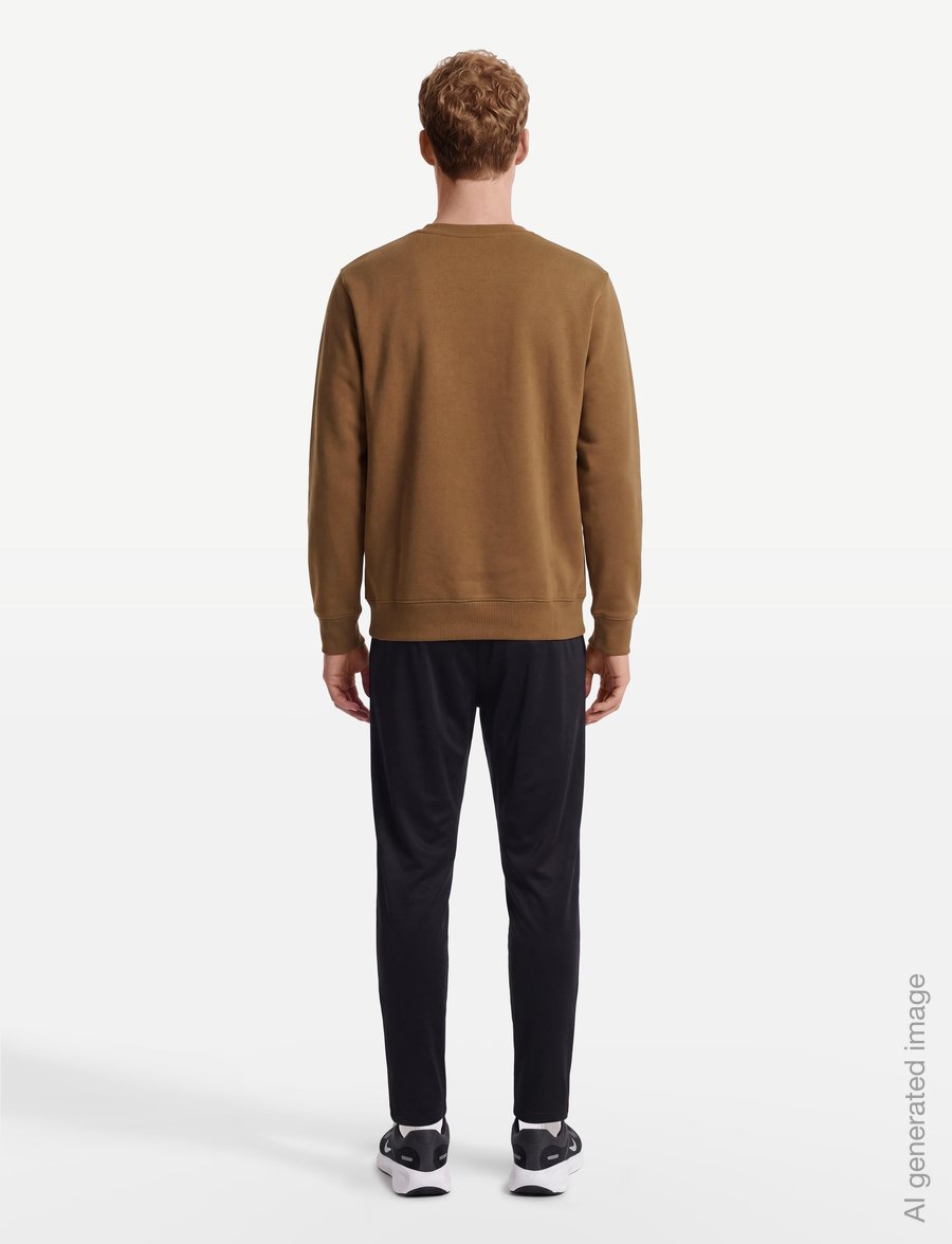 Nike - M NK CLUB BB CREW - overdele - ale brown/white - 4