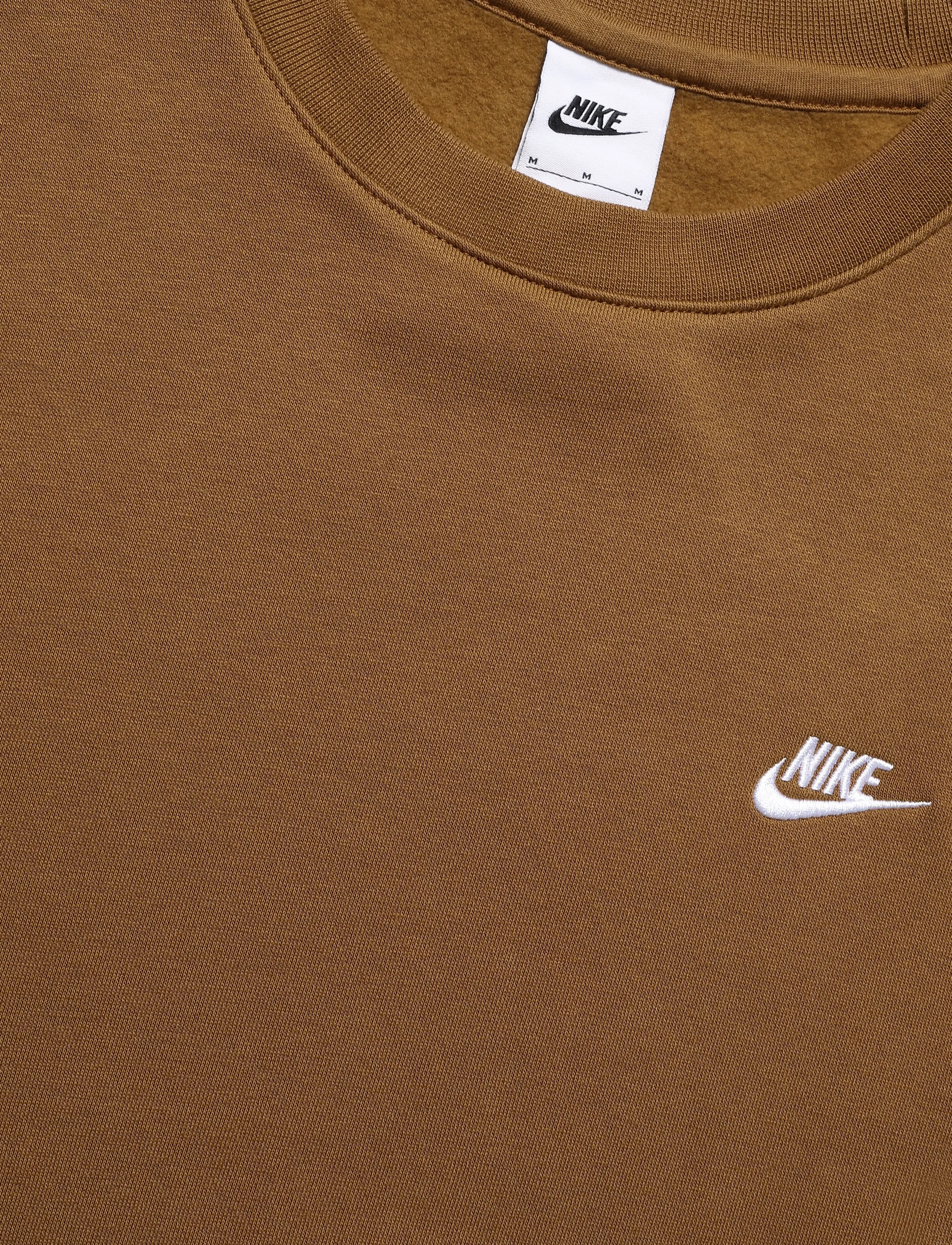 Nike - M NK CLUB BB CREW - oberteile - ale brown/white - 2