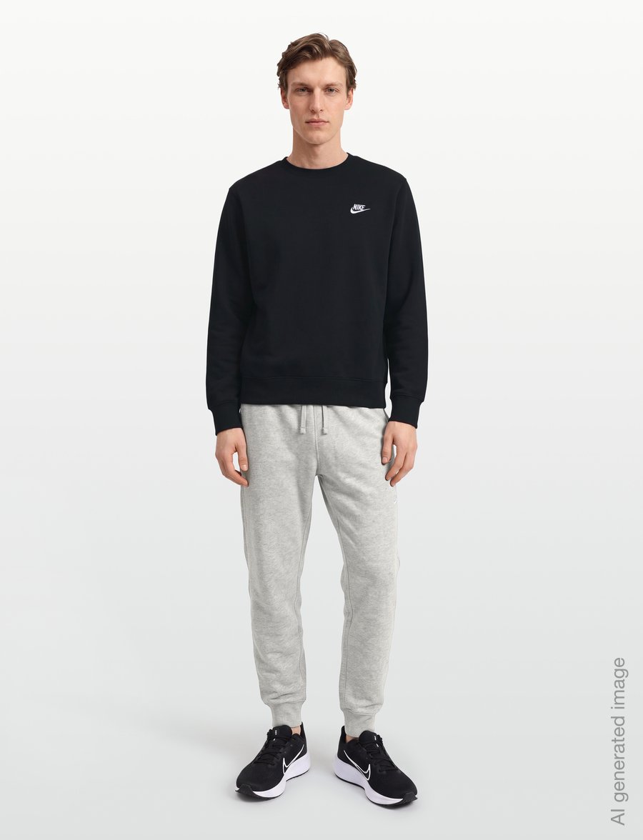 Nike - M NK CLUB BB CREW - oberteile - black/white - 0