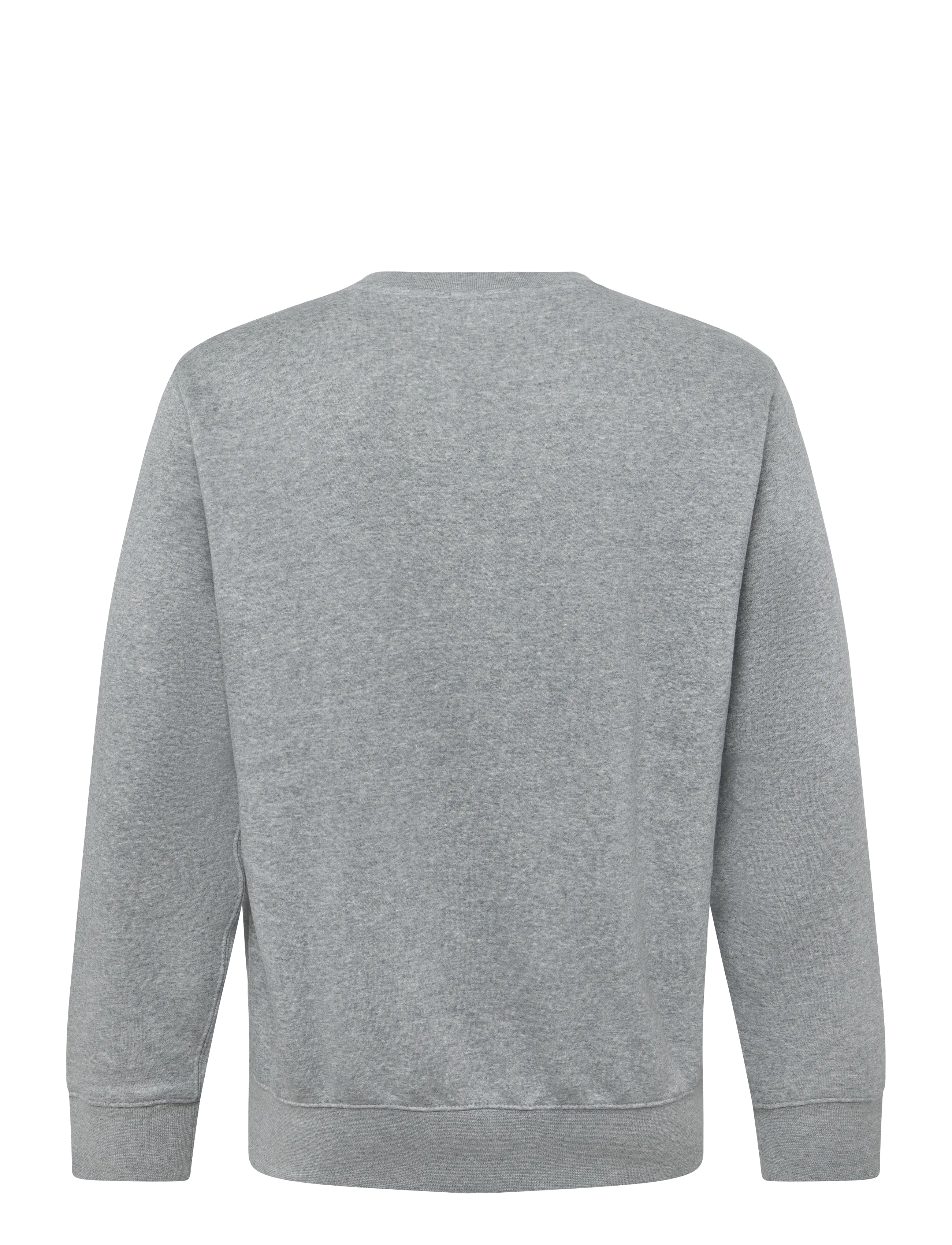 Nike - M NK CLUB BB CREW - overdele - dk grey heather/white - 1