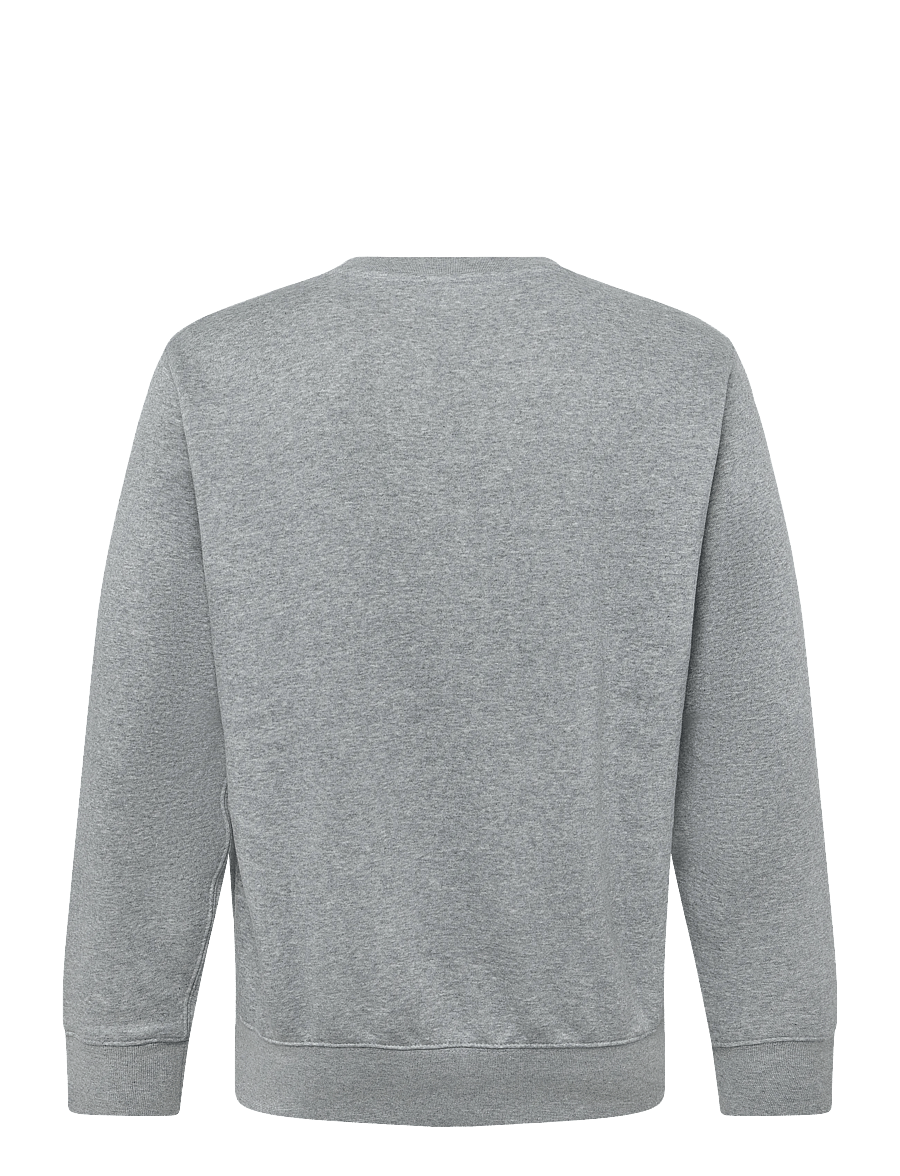 Nike - M NK CLUB BB CREW - alussärgid - dk grey heather/white - 1