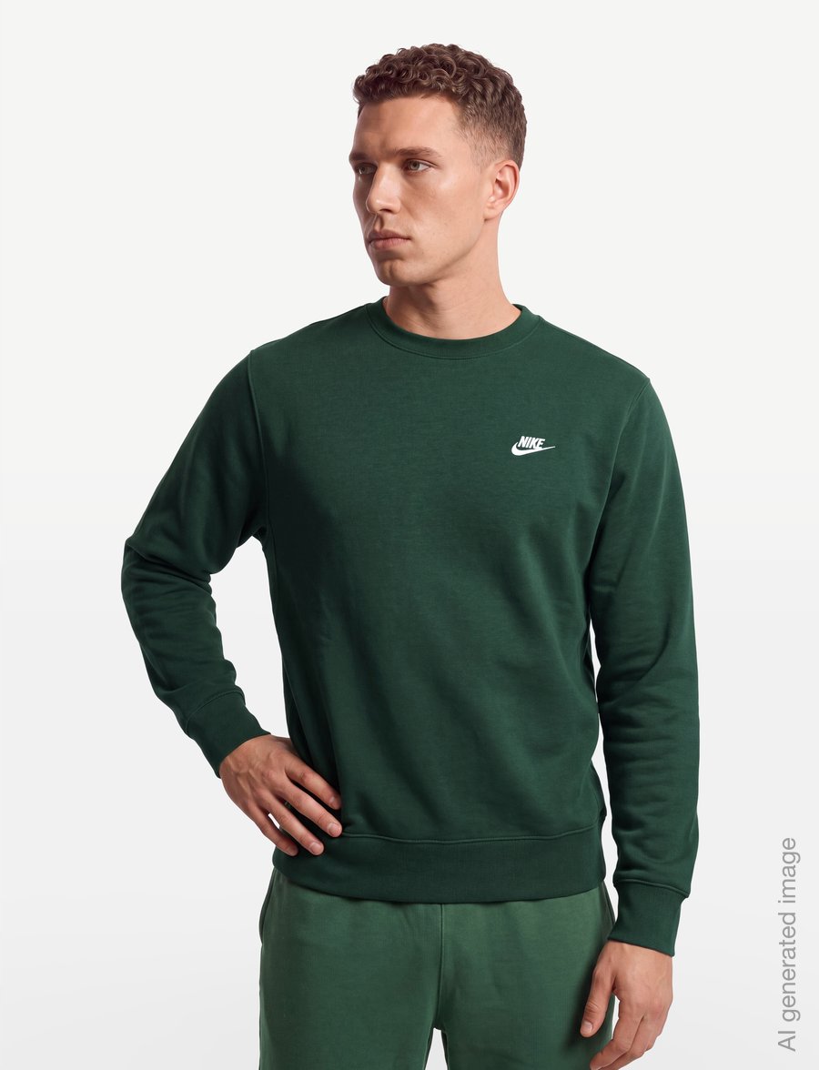 Nike - M NK CLUB BB CREW - oberteile - fir/white - 3