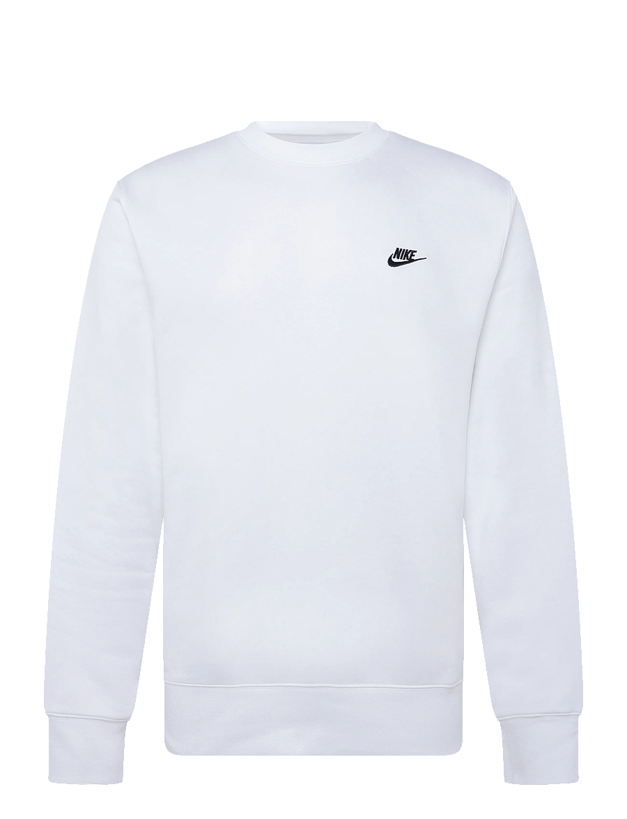 Nike - M NK CLUB BB CREW - overdele - white/black - 0