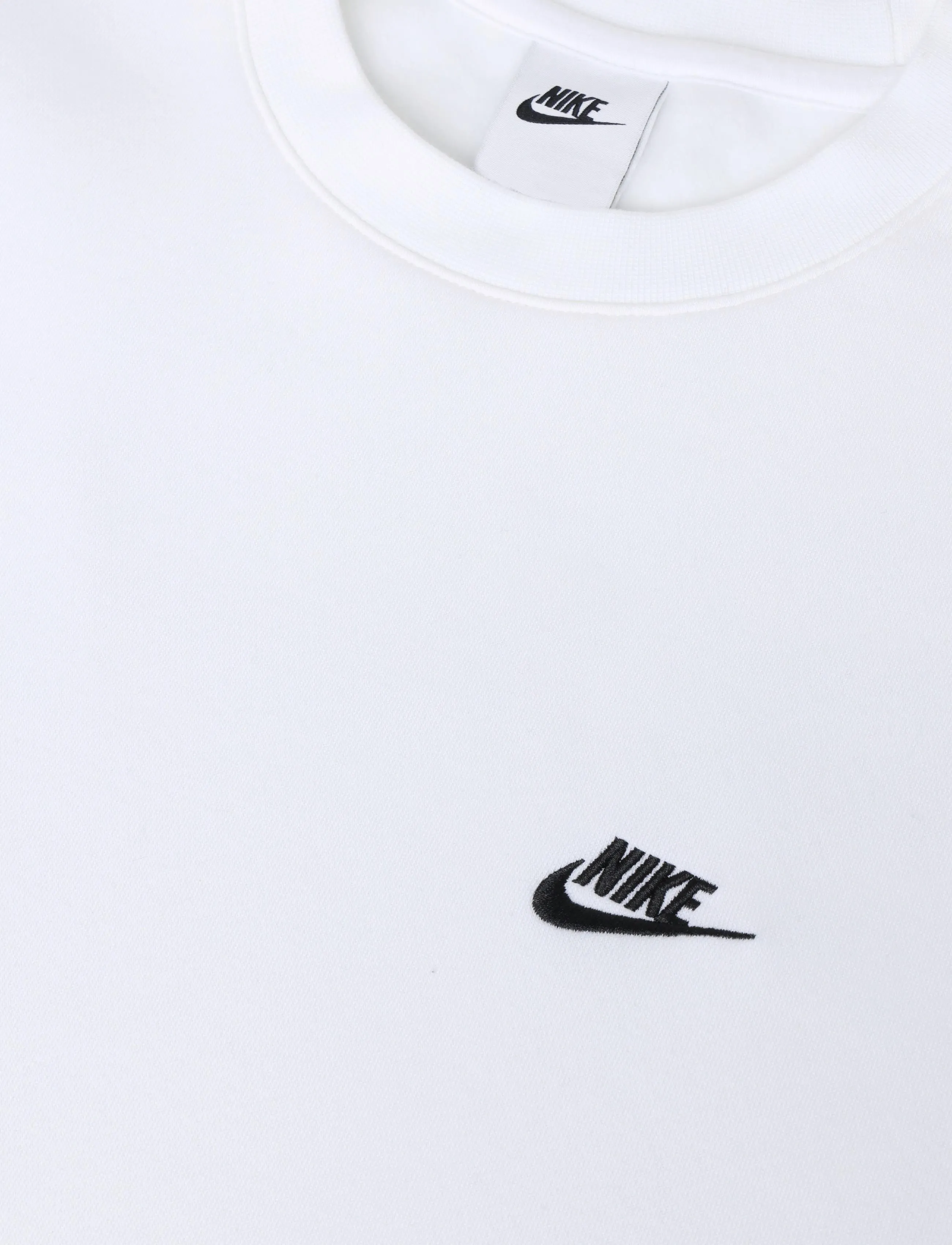 Nike - M NK CLUB BB CREW - overdele - white/black - 2