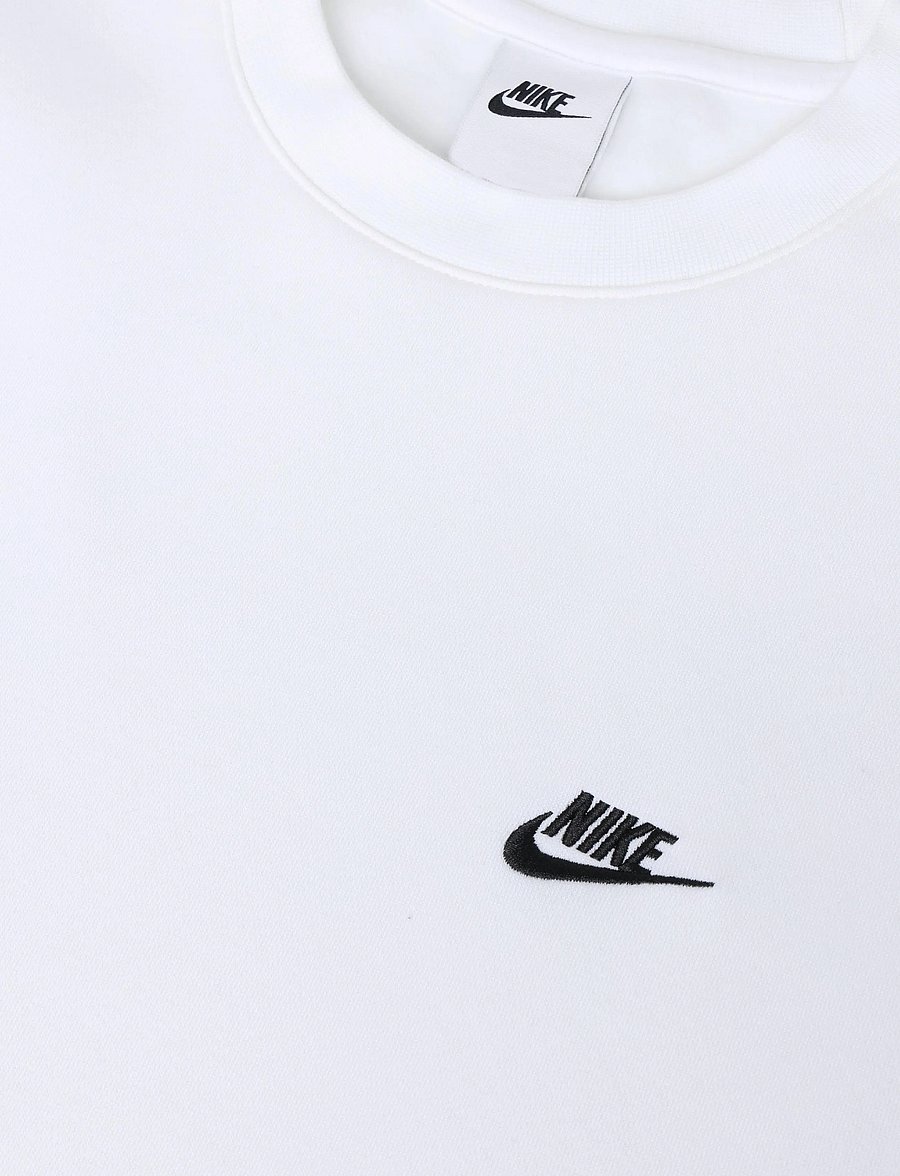 Nike - M NK CLUB BB CREW - overdele - white/black - 2