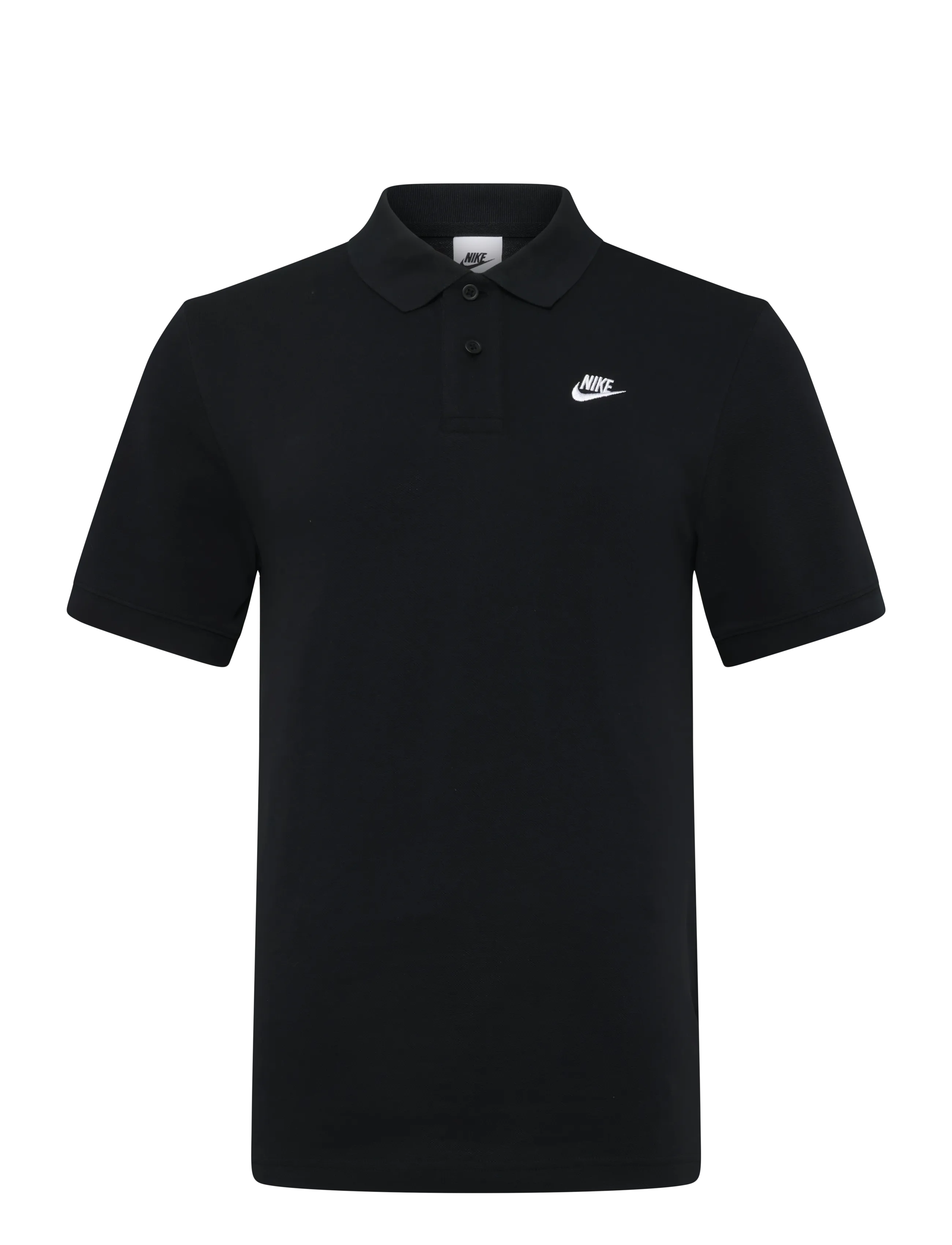 Nike Club Pique Polo, M, Sport Polos, Schwarz - Short-sleeved Männerswear