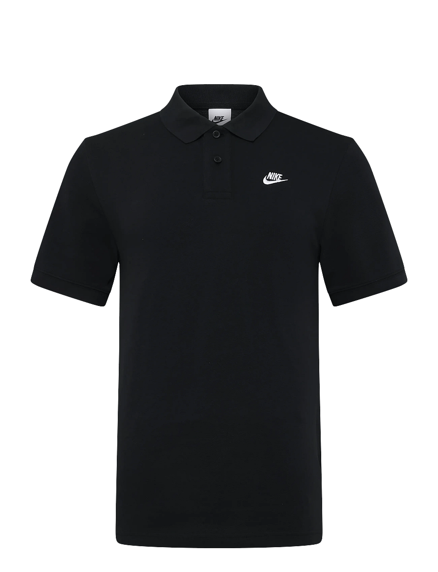 Nike - Nike Club Pique Polo - oberteile & t-shirts - black/white - 0