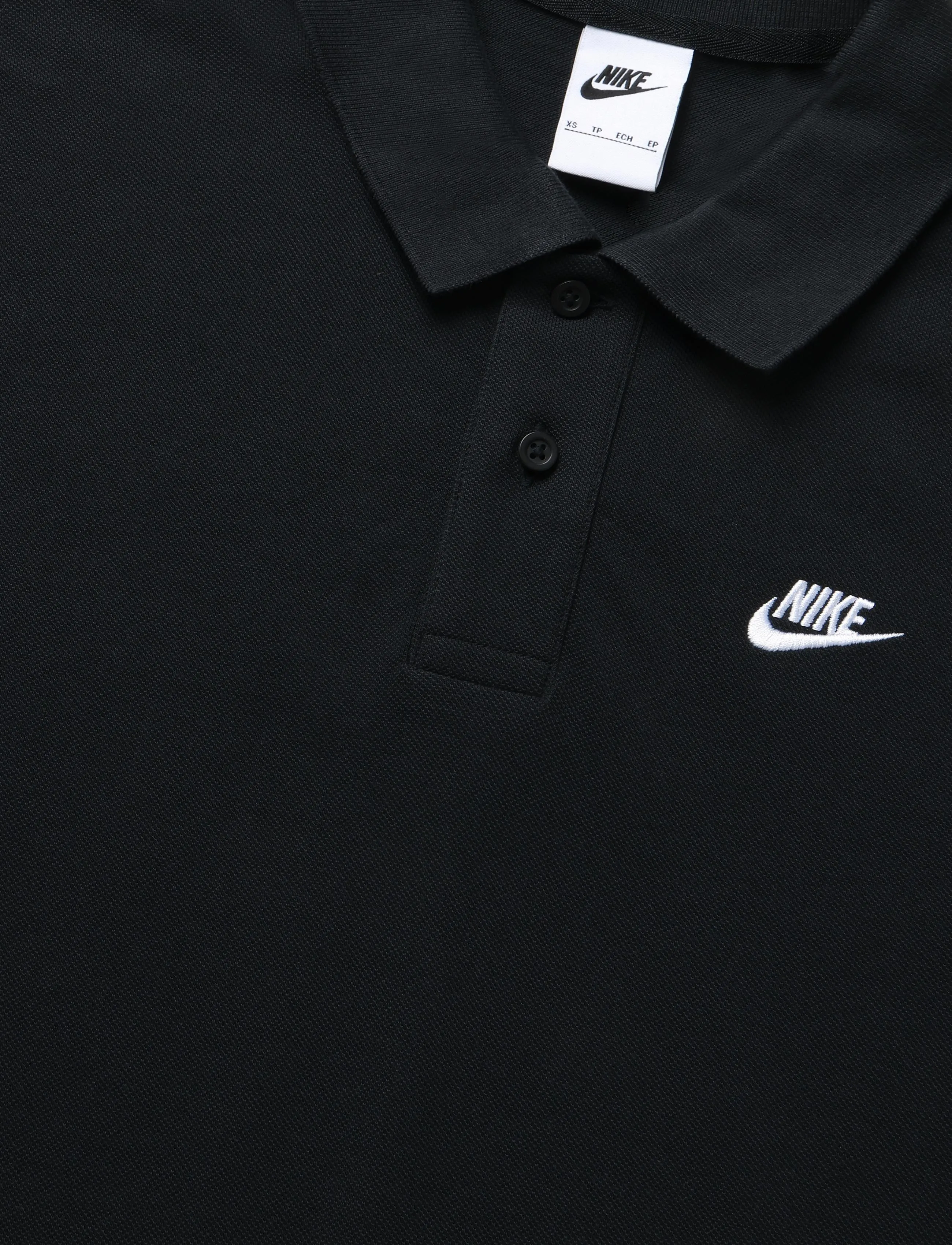 Nike - Nike Club Pique Polo - oberteile & t-shirts - black/white - 2