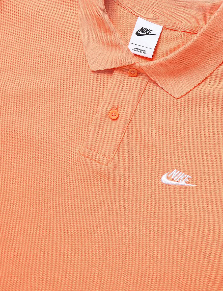 Nike - Nike Club Pique Polo - oberteile & t-shirts - orange frost/white - 2