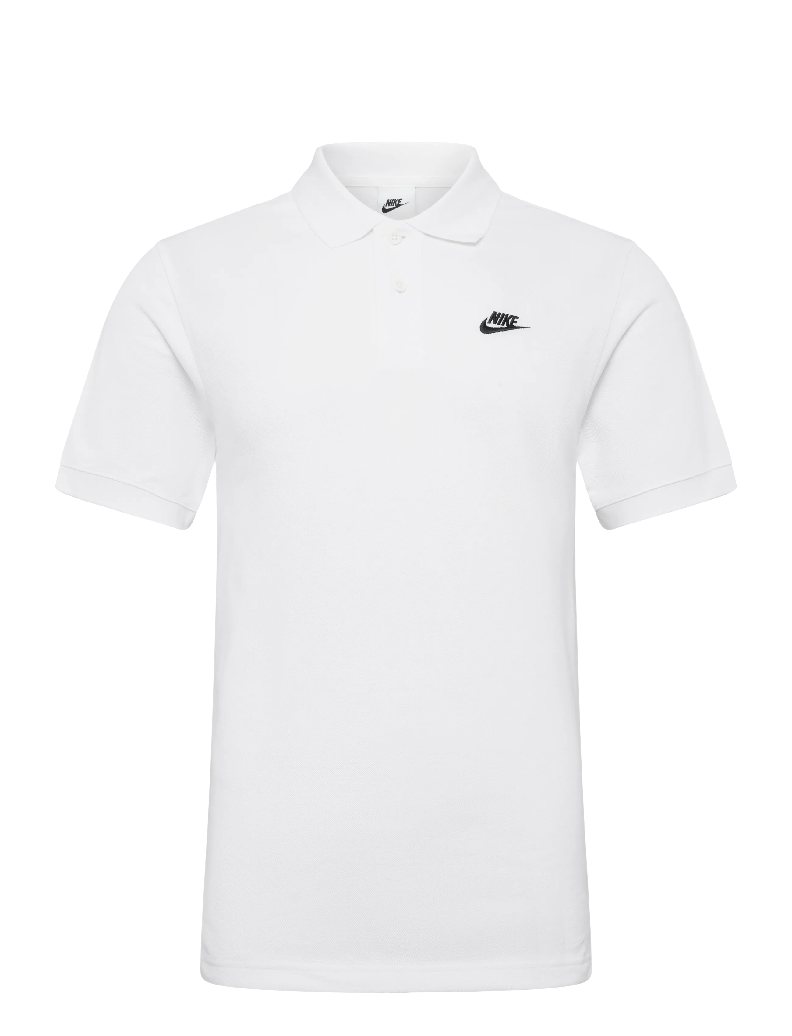 Nike Club Pique Polo, M, Sport Polos, Weiß - Short-sleeved Männerswear