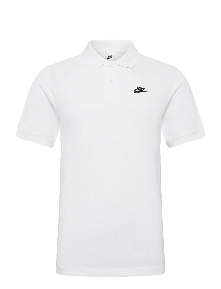 Nike - Nike Club Pique Polo - toppar & t-shirts - white/black - 0