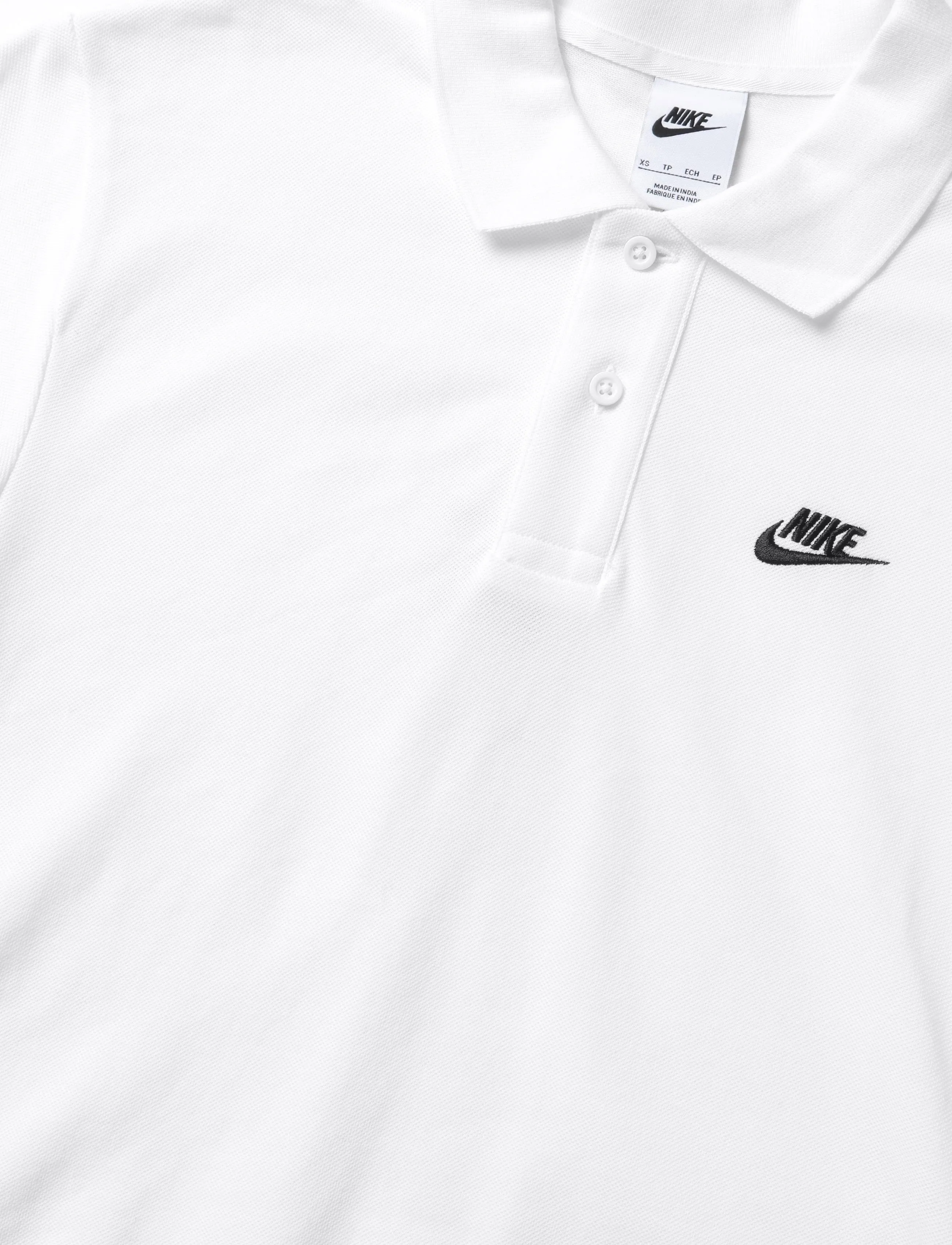 Nike - Nike Club Pique Polo - toppar & t-shirts - white/black - 2