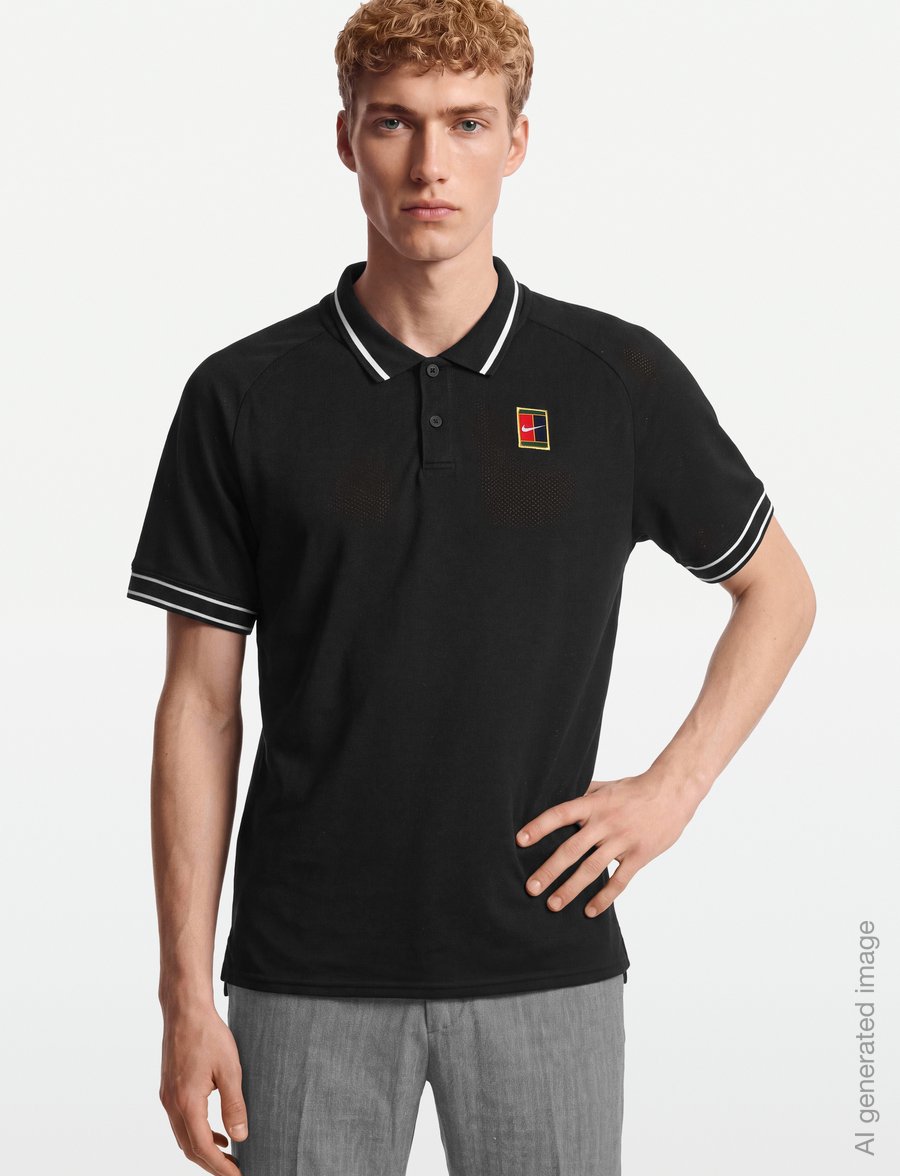 Nike - NikeCourt Heritage Men"s Tenni - poloshirts - black/white - 3