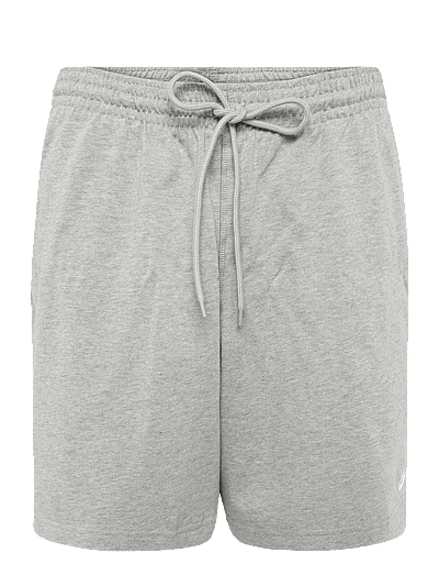 Nike M NK CLUB KNIT SHORT - Hosen - DK GREY HEATHER/WHITE / grey