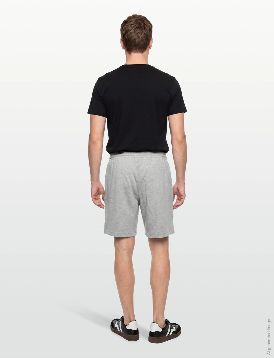 Nike - NIKE CLUB SHORT - apakšējie krekli - dk grey heather/white - 4