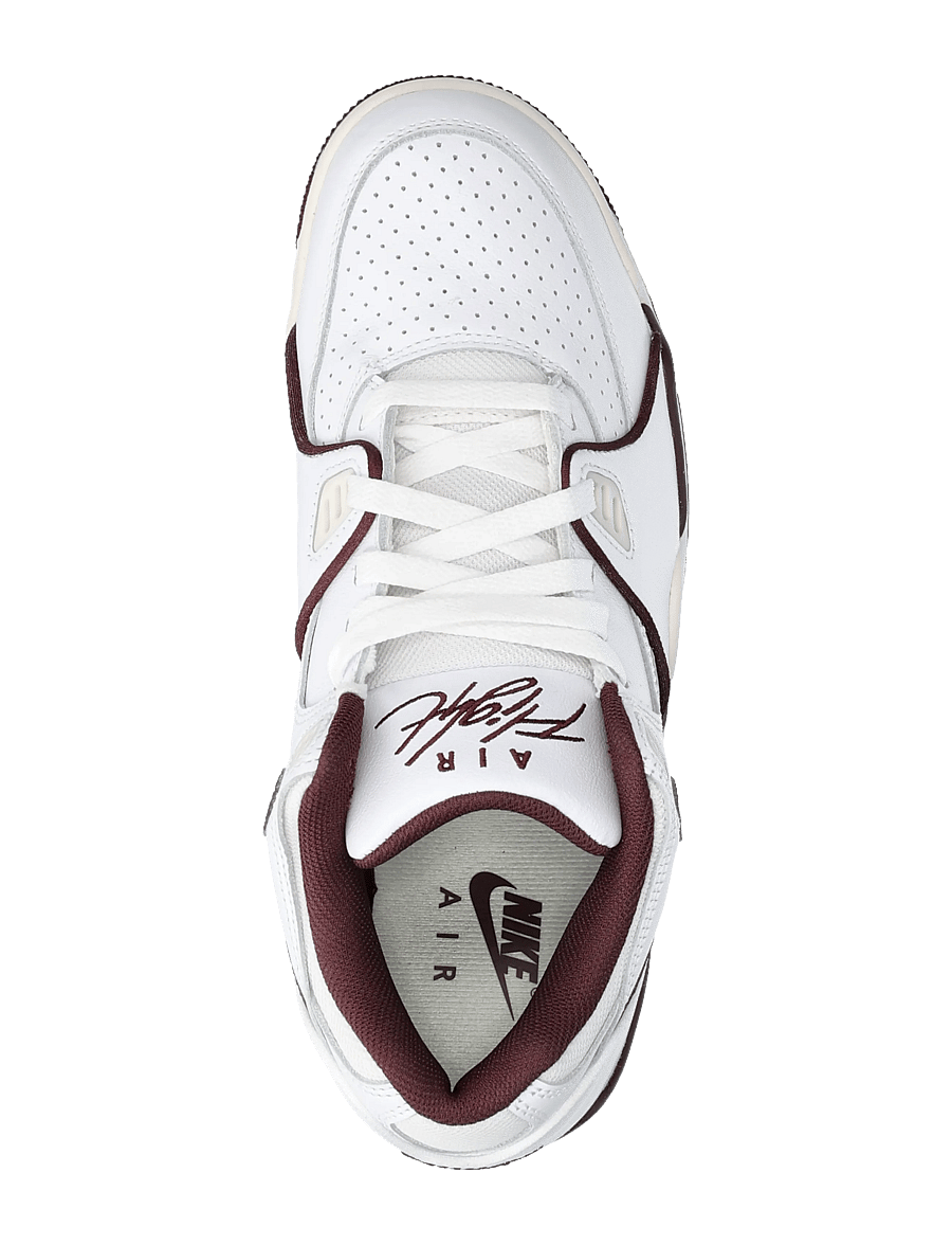Nike - Air Flight ´89 Low - niedriger schnitt - white/burgundy crush/phantom - 3