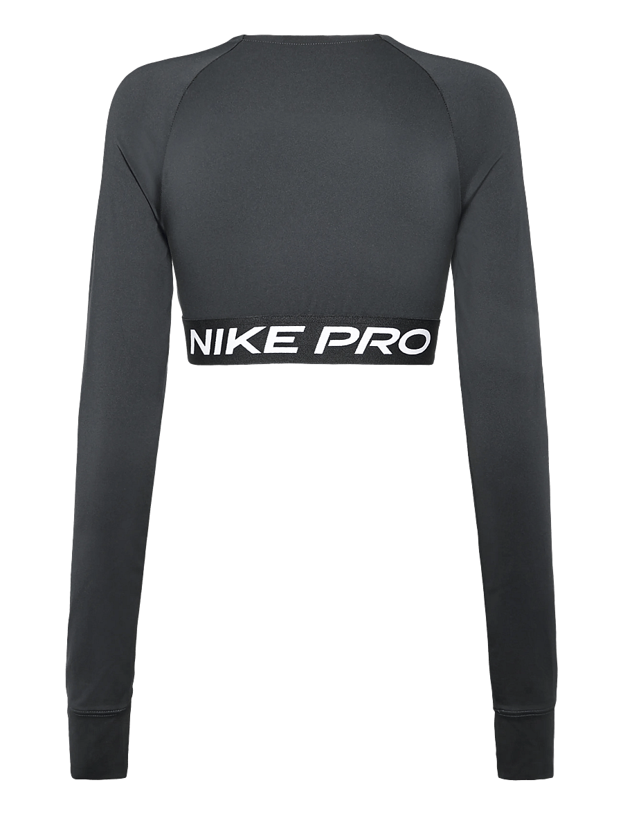 Nike - NIKE PRO DF 365 CROP LS - crop-tops - black/white - 1