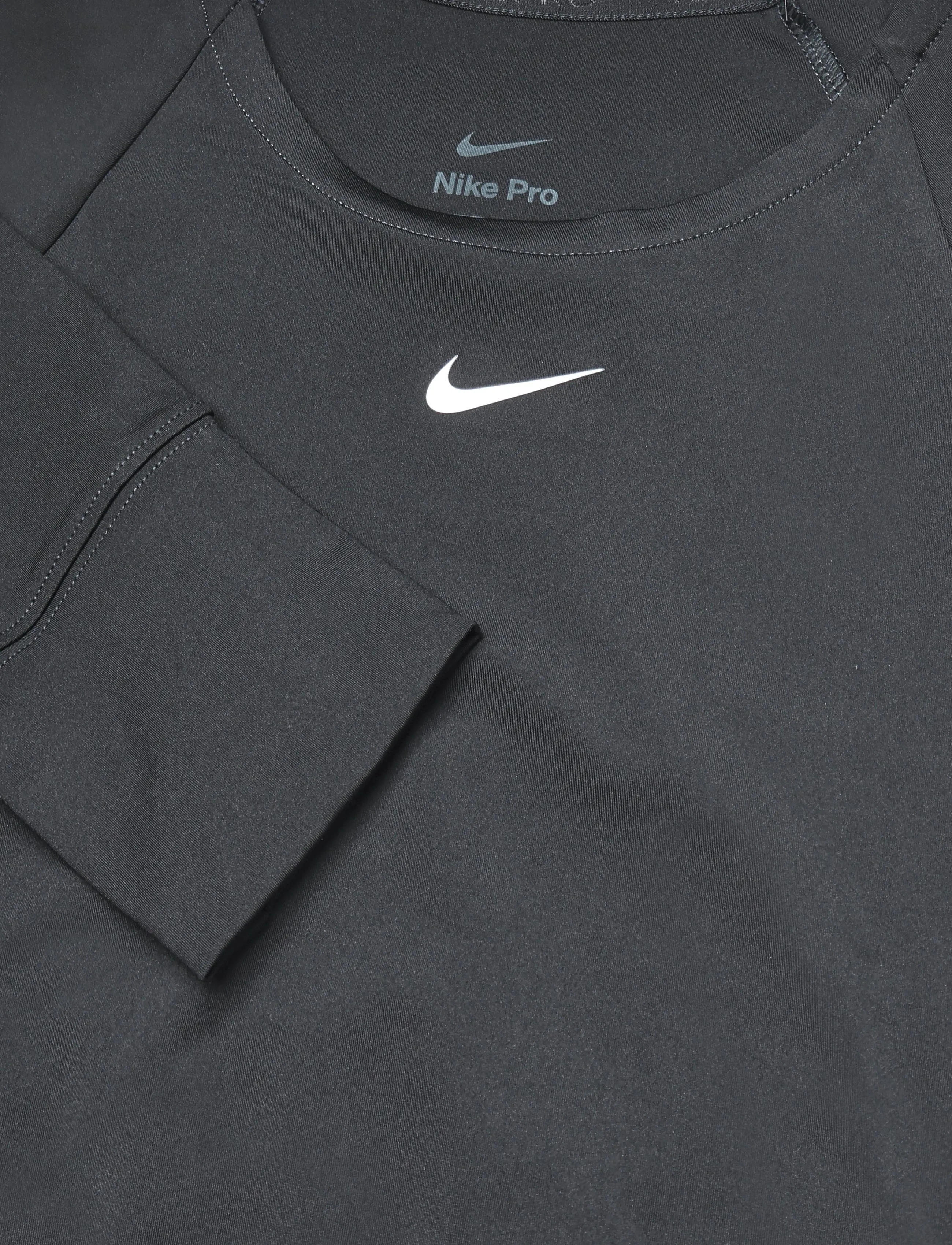 Nike - NIKE PRO DF 365 CROP LS - crop-tops - black/white - 2