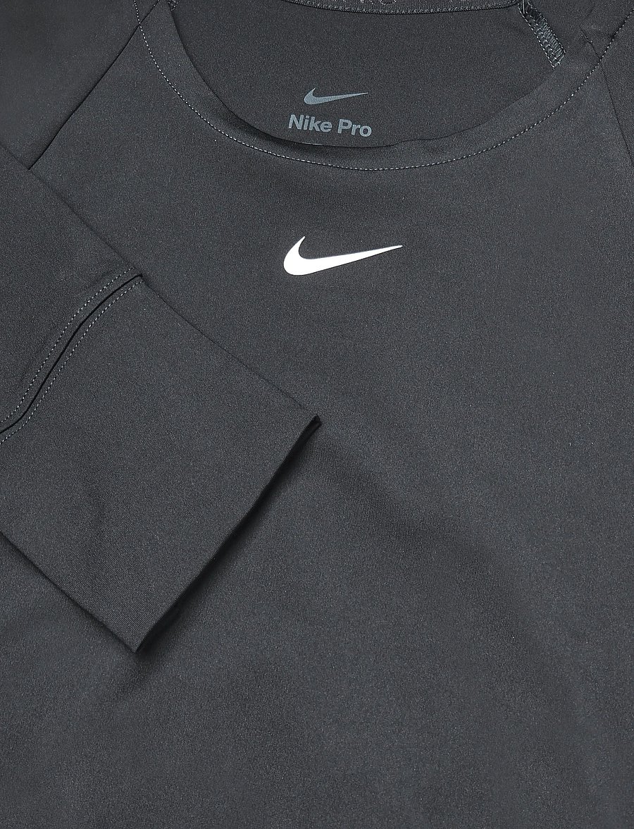 Nike - NIKE PRO DF 365 CROP LS - crop-tops - black/white - 2