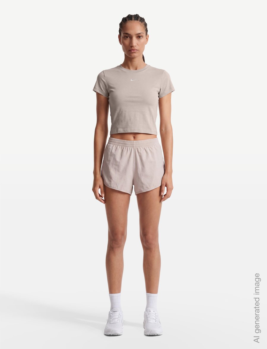 Nike - W NSW NK CHLL KNT MD CRP - t-shirts - cream ii/sail - 0