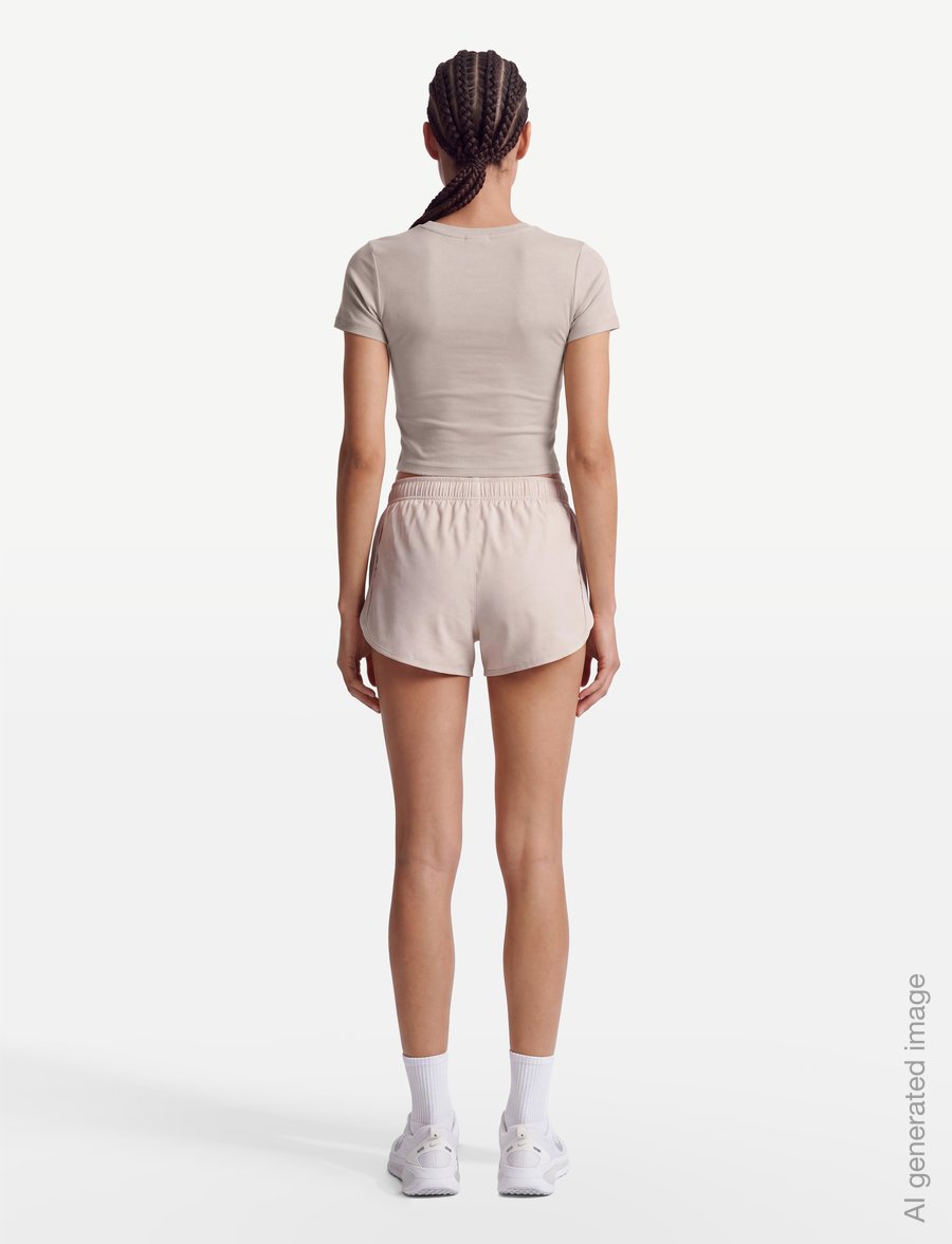 Nike - W NSW NK CHLL KNT MD CRP - t-shirts - cream ii/sail - 4