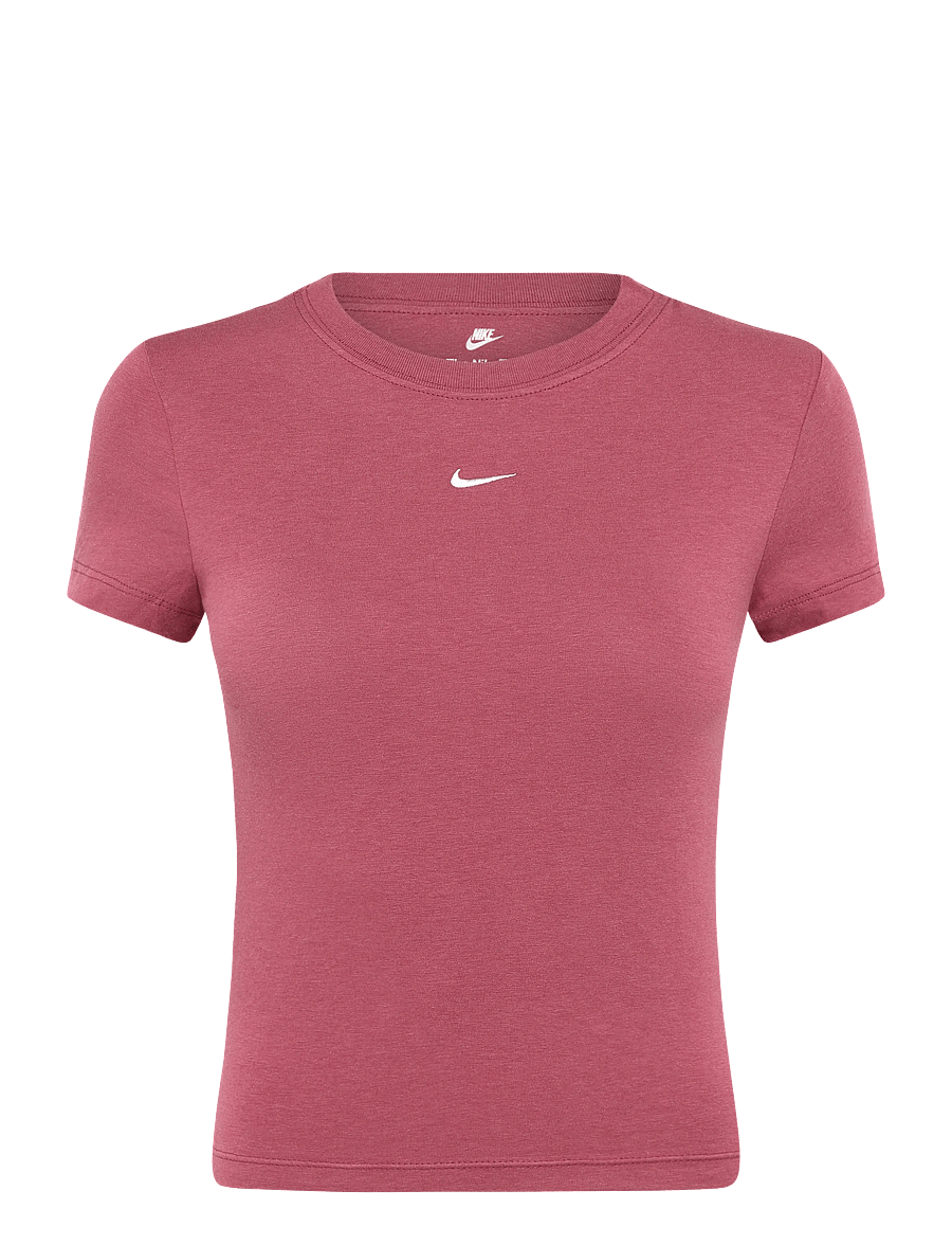Nike - W NSW NK CHLL KNT MD CRP - t-shirts - pink smoke/sail - 0