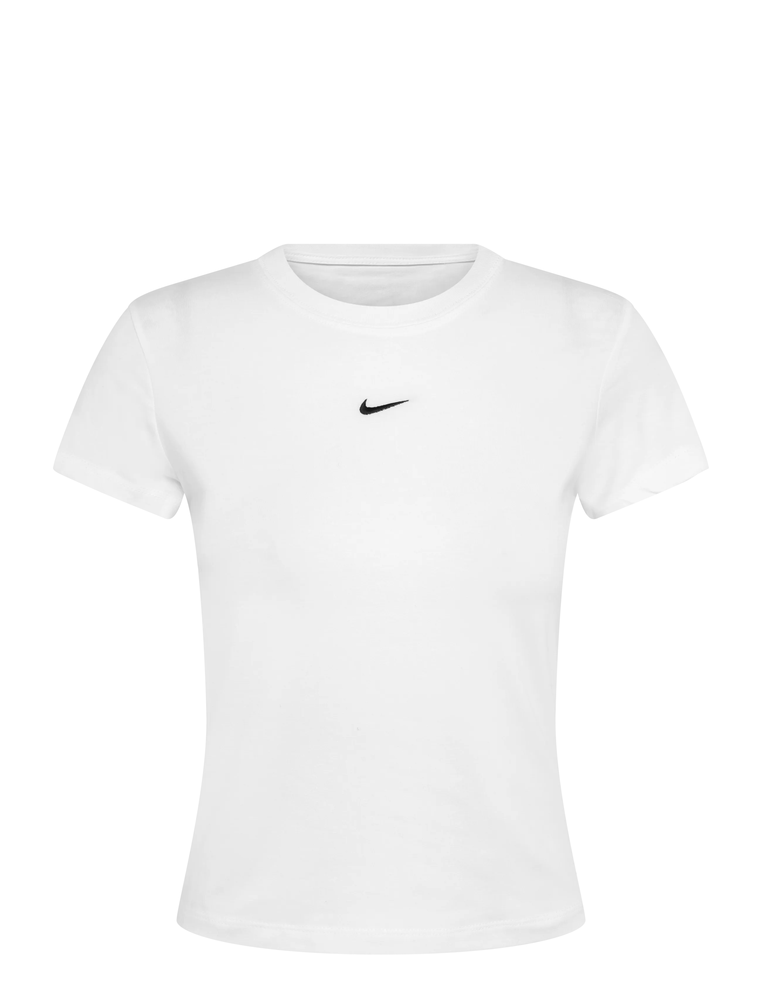 Nike W NSW NK CHLL KNT MD CRP - T-Shirts - WHITE/BLACK / white