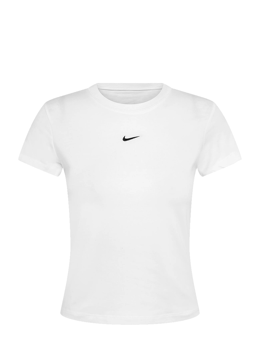 Nike - W NSW NK CHLL KNT MD CRP - t-shirts - white/black - 0