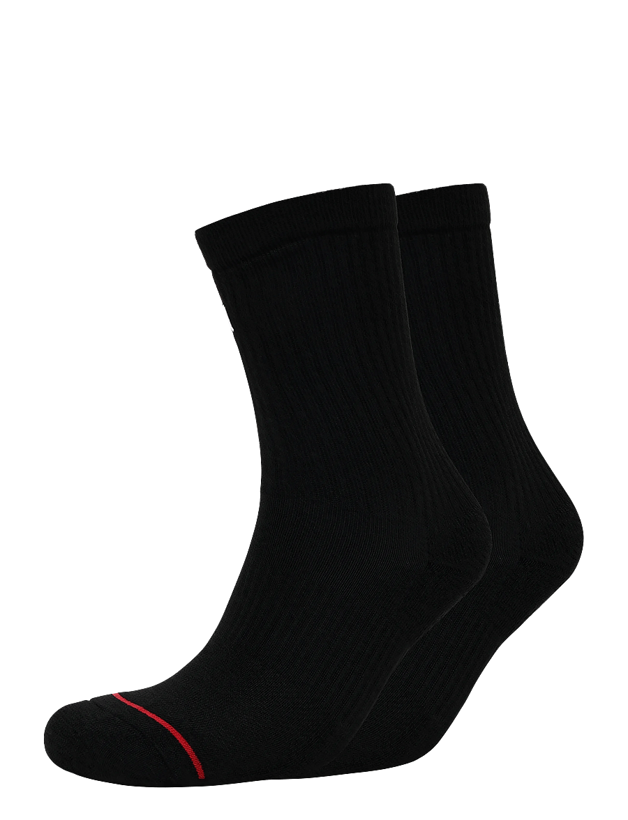 Nike - U J ED POLY CREW JOR 6PR - 144 - strümpfe - black/gym red/white - 0