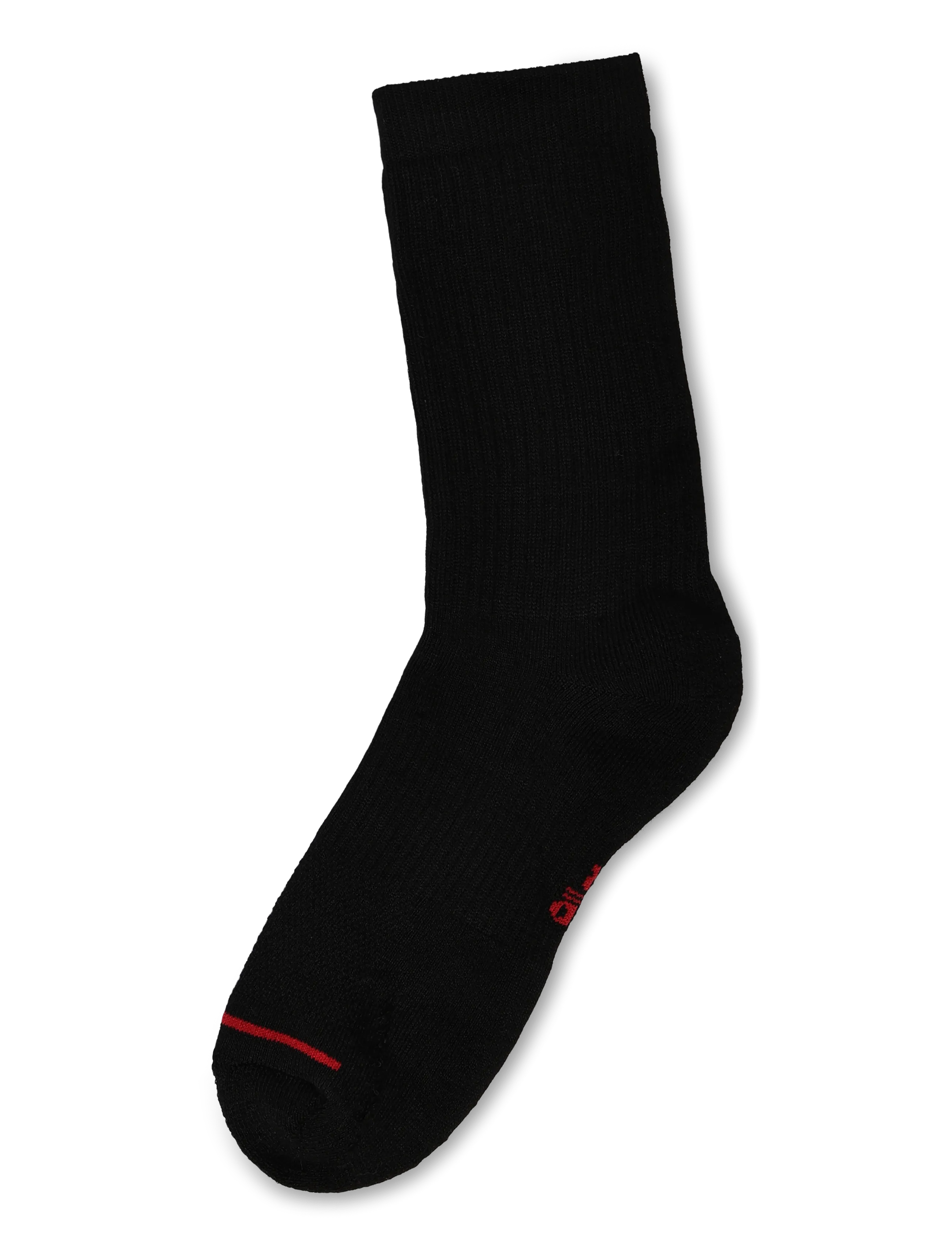 Nike - U J ED POLY CREW JOR 6PR - 144 - sportstrømper - black/gym red/white - 1