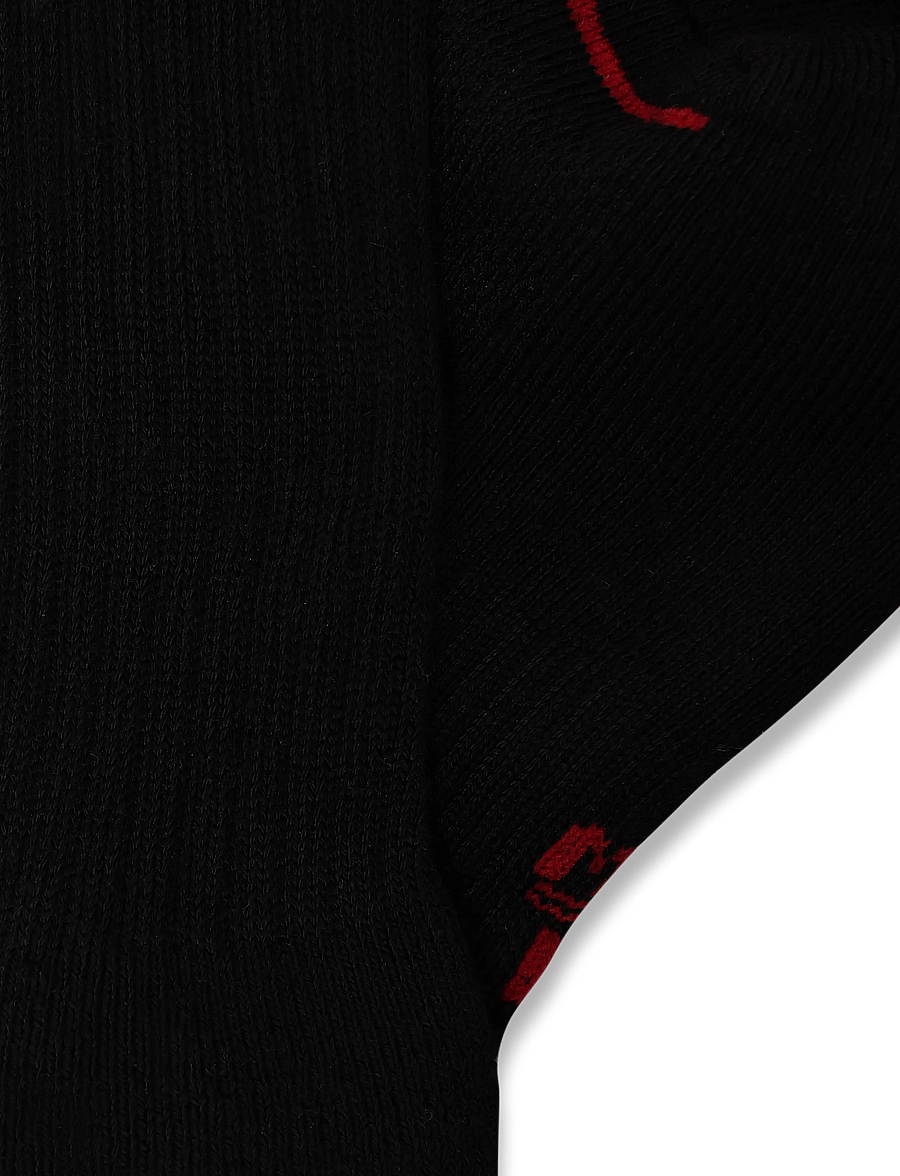 Nike - U J ED POLY CREW JOR 6PR - 144 - sport socks - black/gym red/white - 2