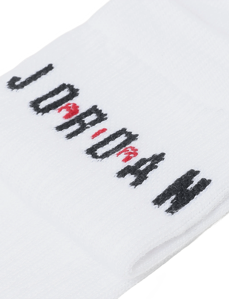 Nike - U J ED POLY CREW JOR 6PR - 144 - strümpfe - white/gym red/black - 2