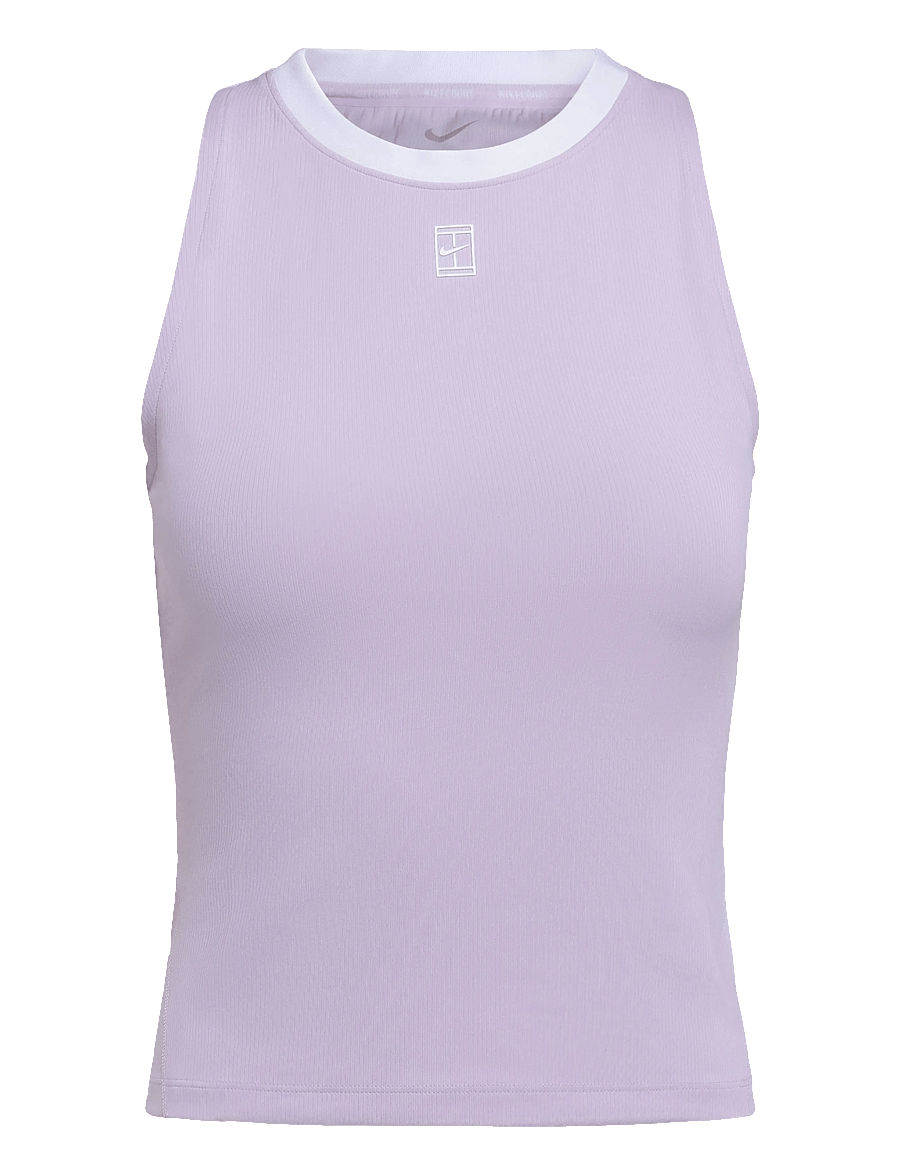 Nike - Nike Court Dri-Fit Advantage Tank - Õlapaeltega pluusid - bleached lilac/white - 0