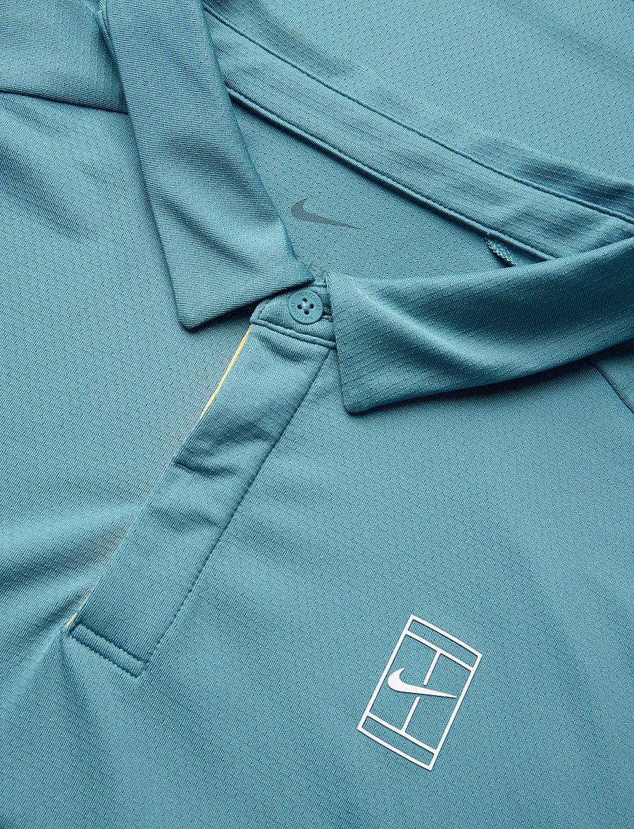 Nike - M NKCT DF ADVTG POLO - smokey blue/white - 2