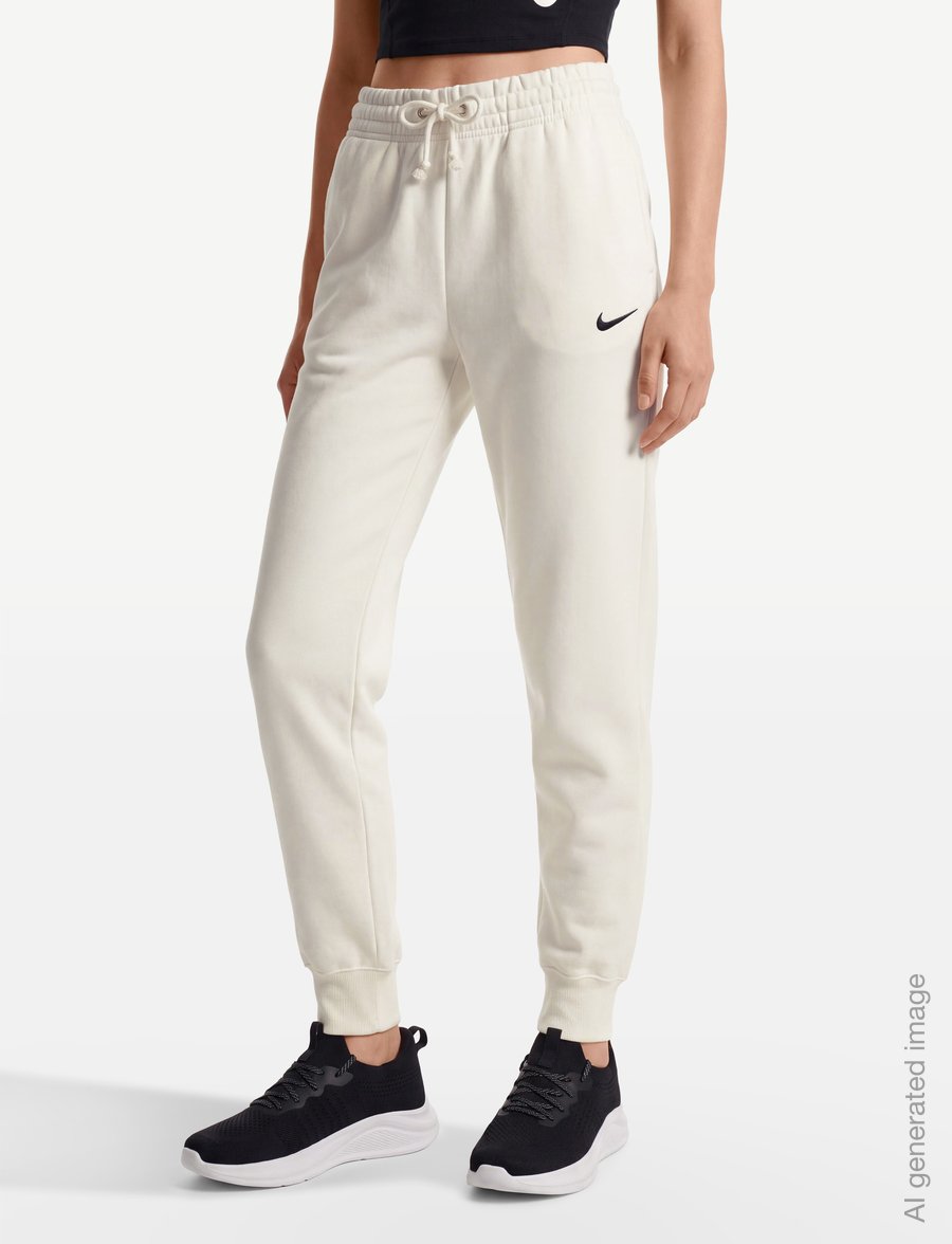 Nike - Nike Sportswear Phoenix Fleece Pant - träningsbyxor - sail/black - 3