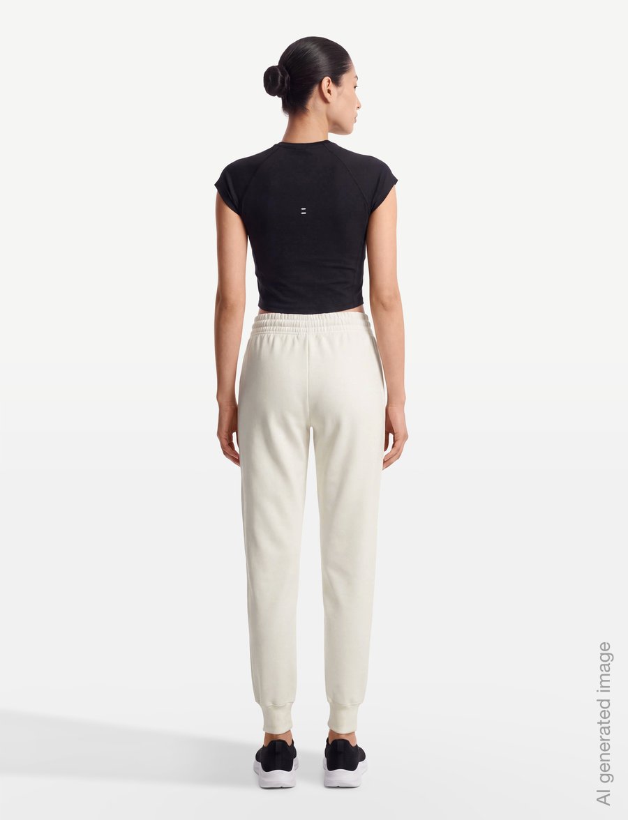 Nike - Nike Sportswear Phoenix Fleece Pant - träningsbyxor - sail/black - 4