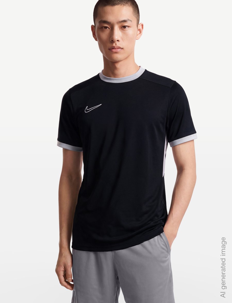 Nike - Nike Academy 25 Men's T-Shirt - t-särgid - black/wolf grey/white/white - 3