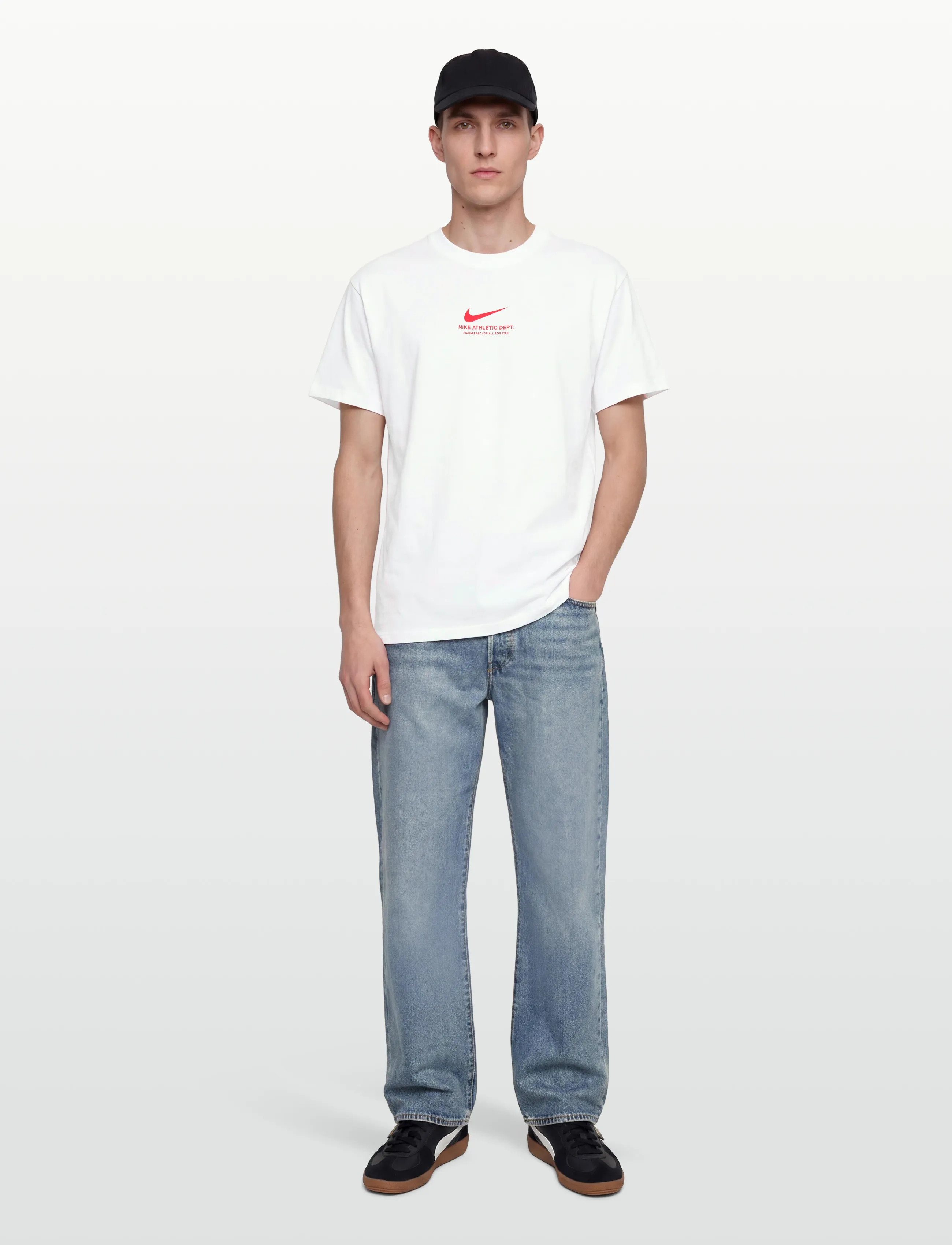 Nike M NSW SI TEE - Toppe & T-shirts - WHITE / white